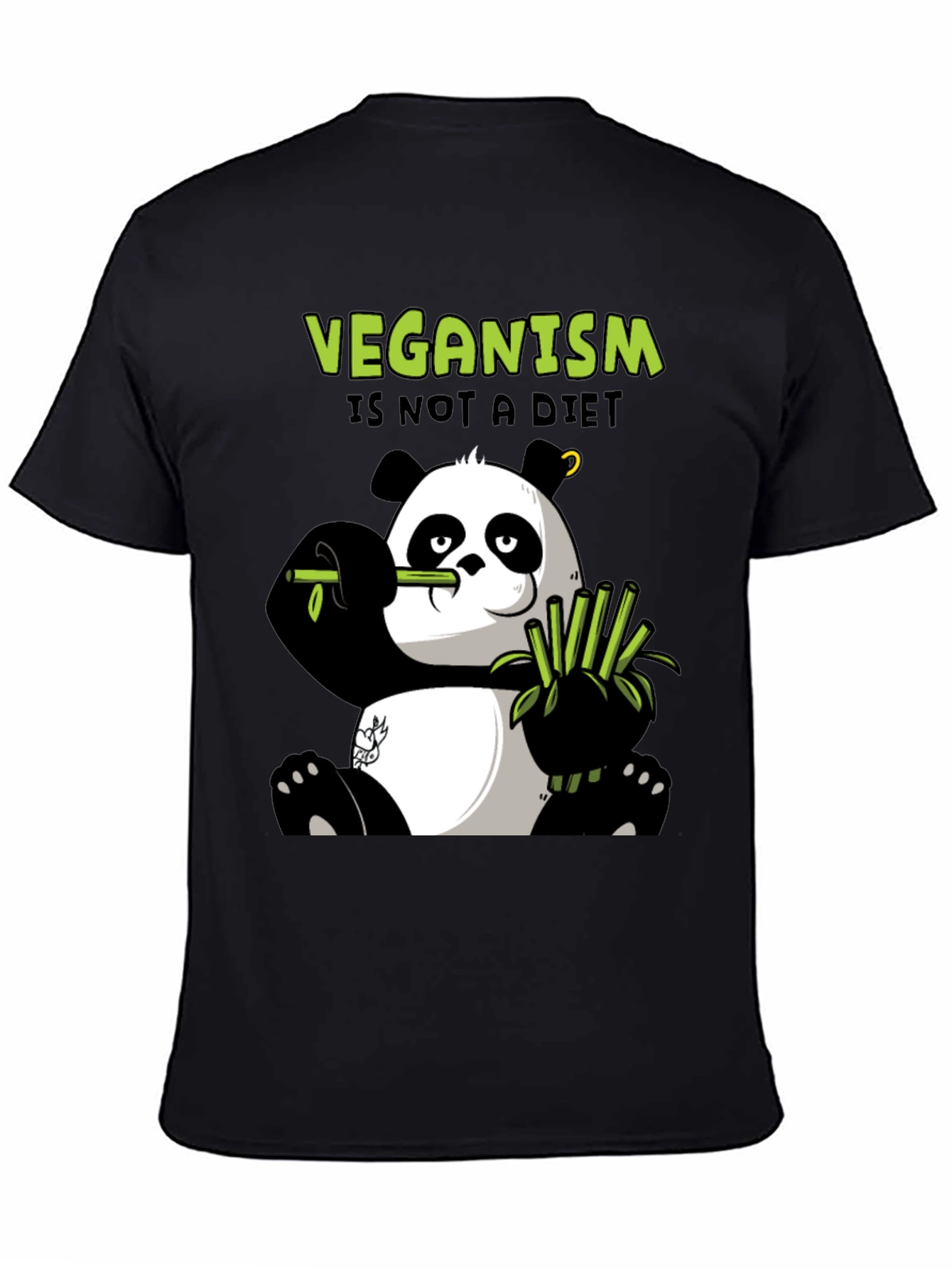 Vegan Panda T-Shirt - Veganism is Not a Diet