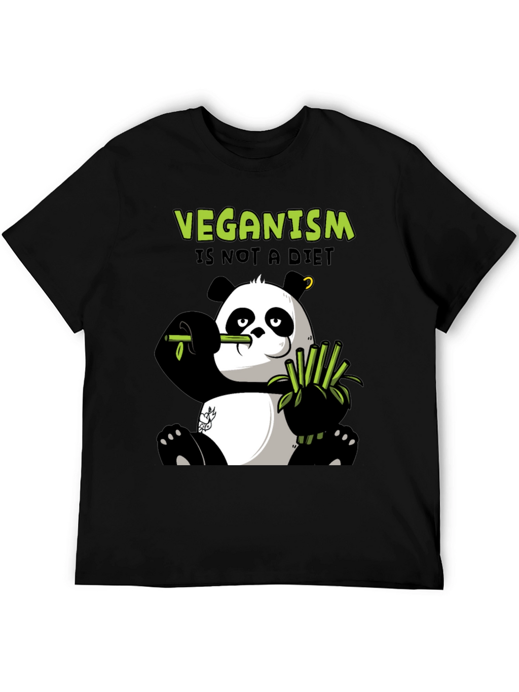 Vegan Panda T-Shirt - Veganism is Not a Diet