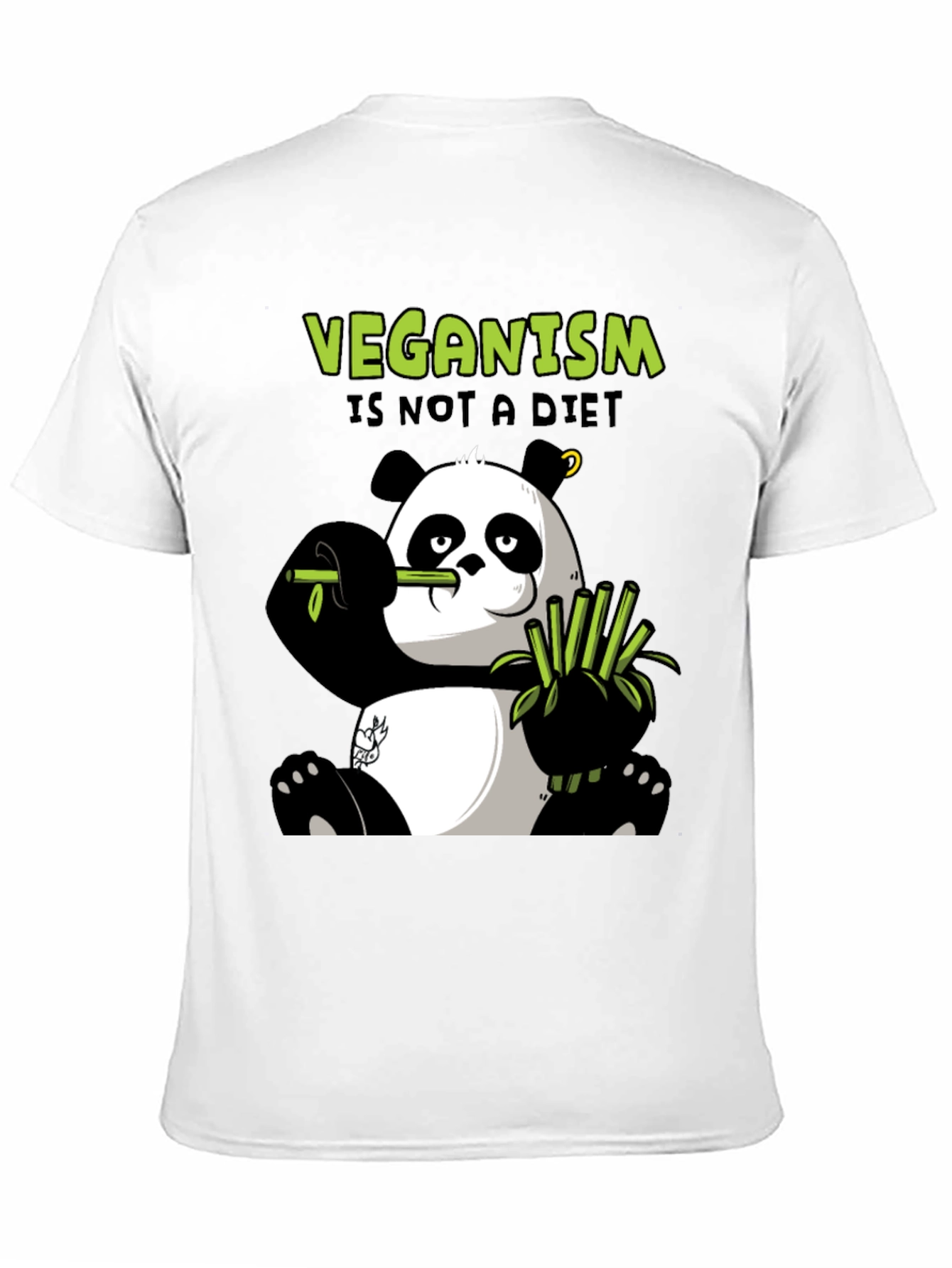 Vegan Panda T-Shirt - Veganism is Not a Diet