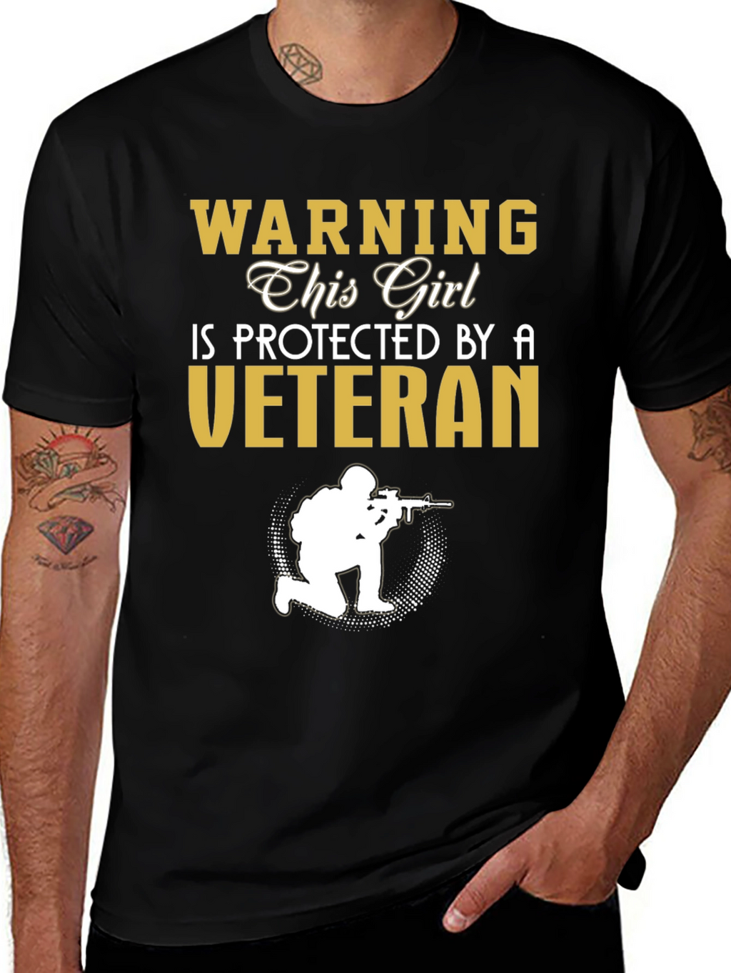 Protected by a Veteran Graphic Tee