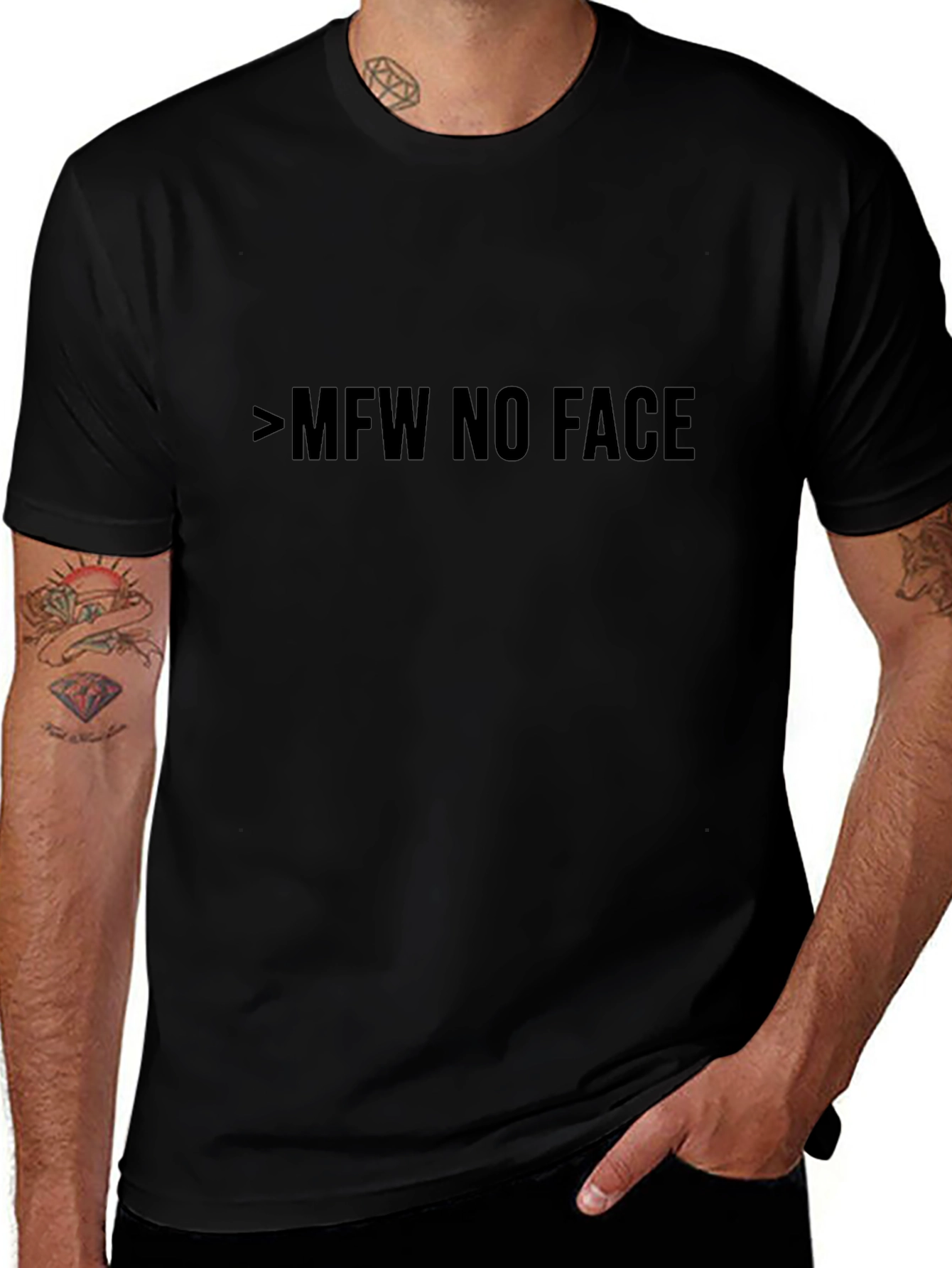 Mens MFW NO FACE Graphic Tee