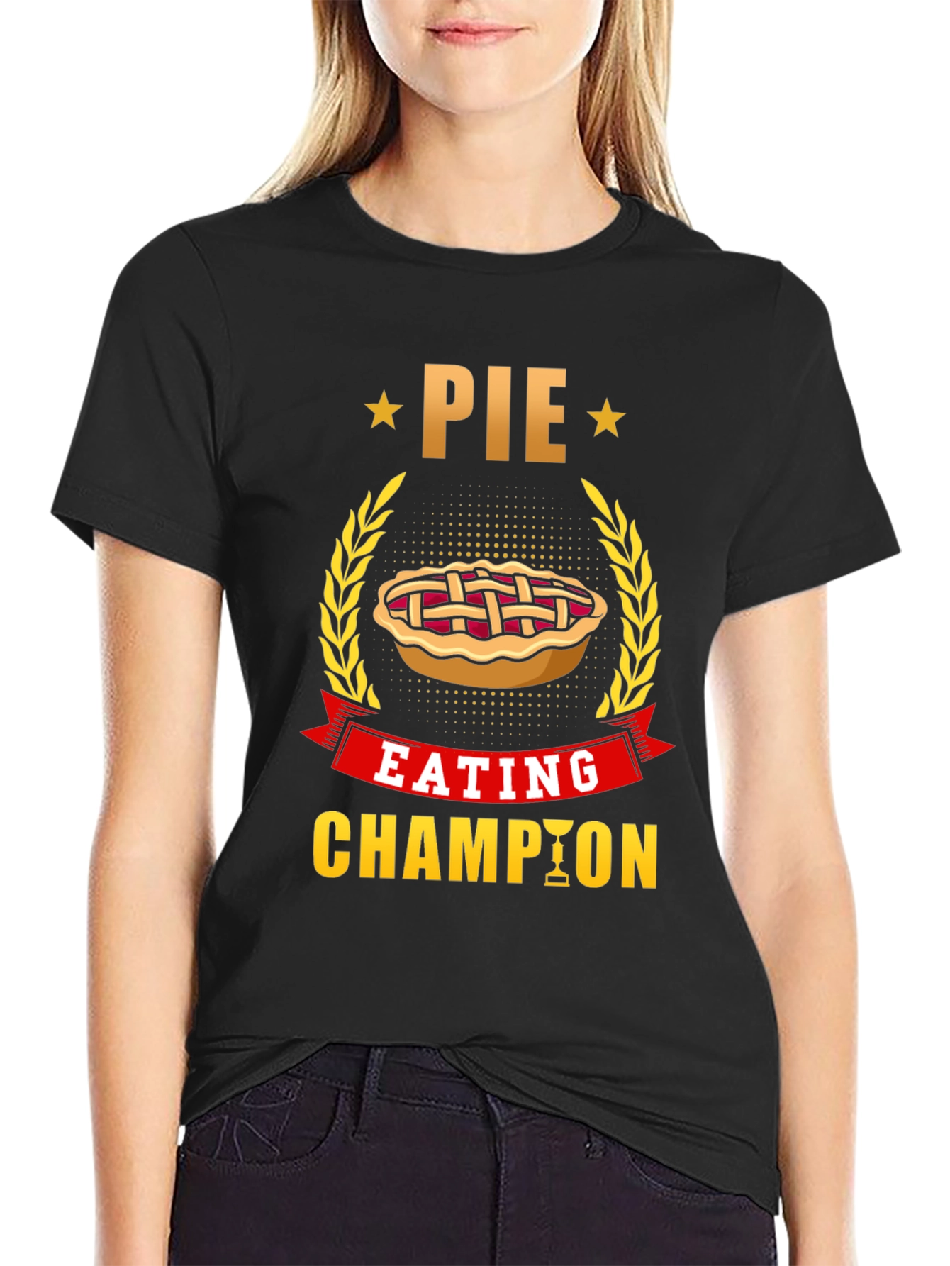 Pie Eating Champion T-Shirt - Fun Foodie Tee