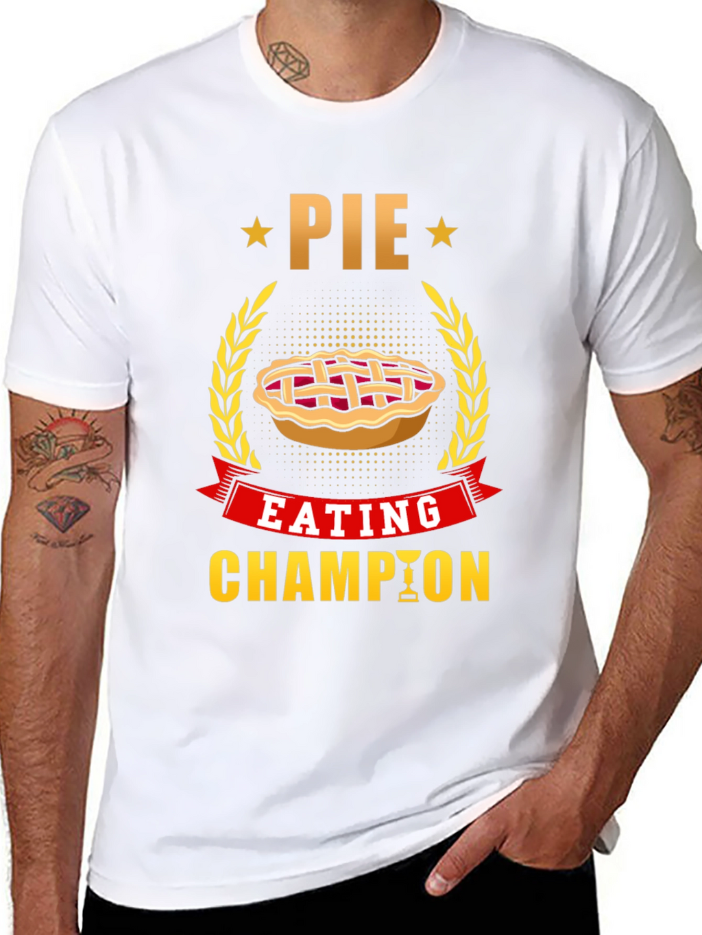 Pie Eating Champion T-Shirt - Fun Foodie Tee