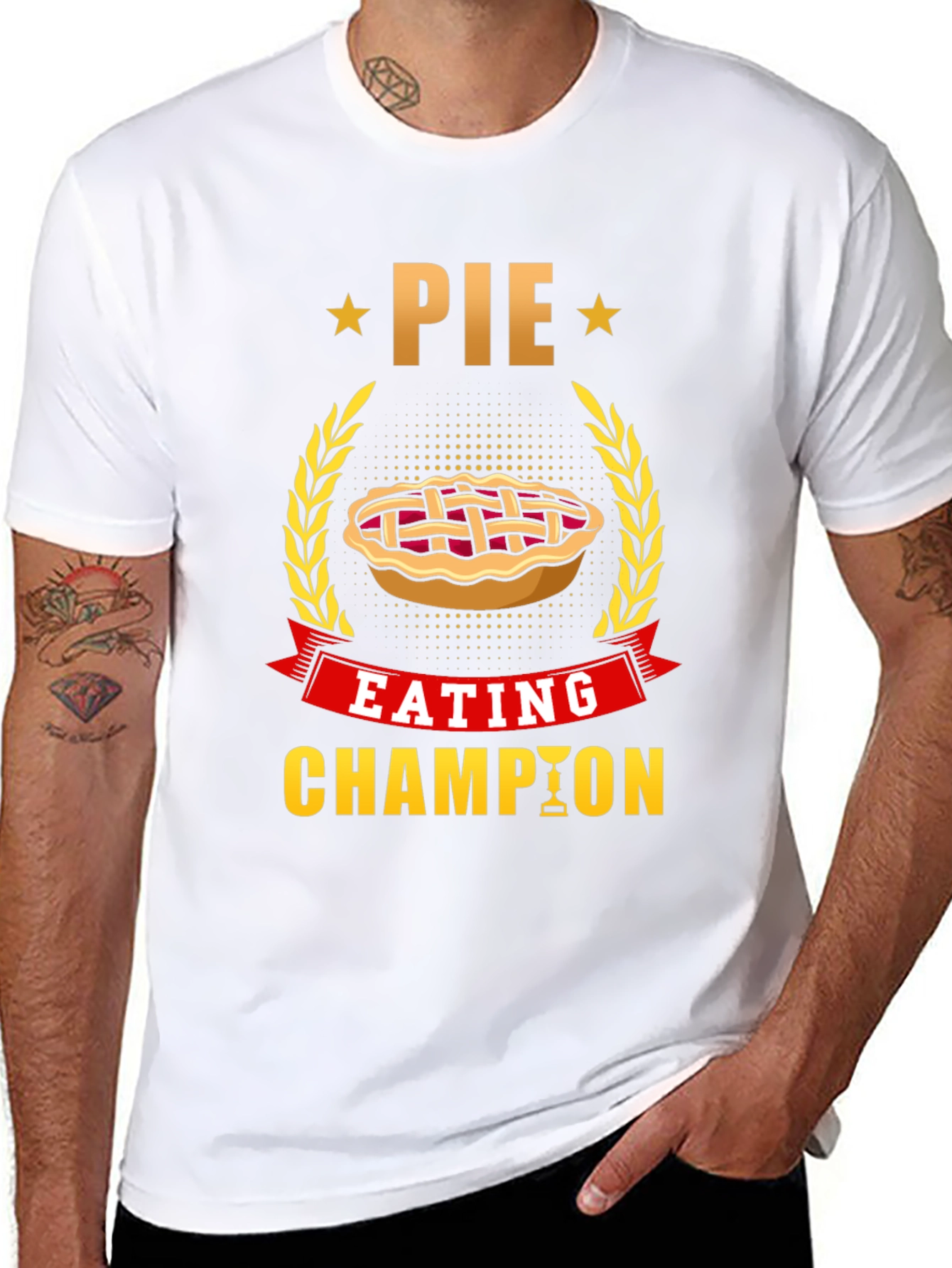 Pie Eating Champion T-Shirt - Fun Foodie Tee