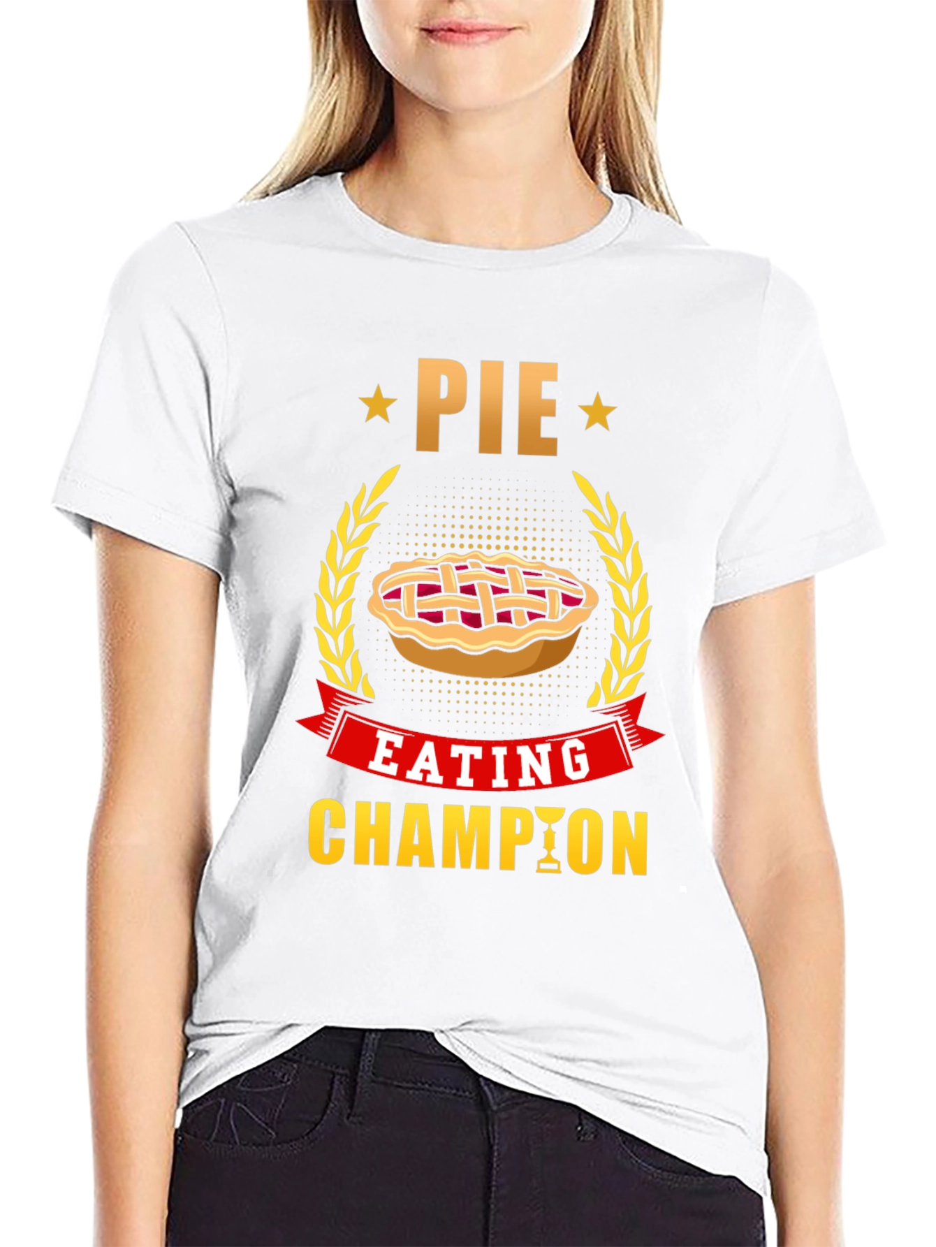 Pie Eating Champion T-Shirt - Fun Foodie Tee