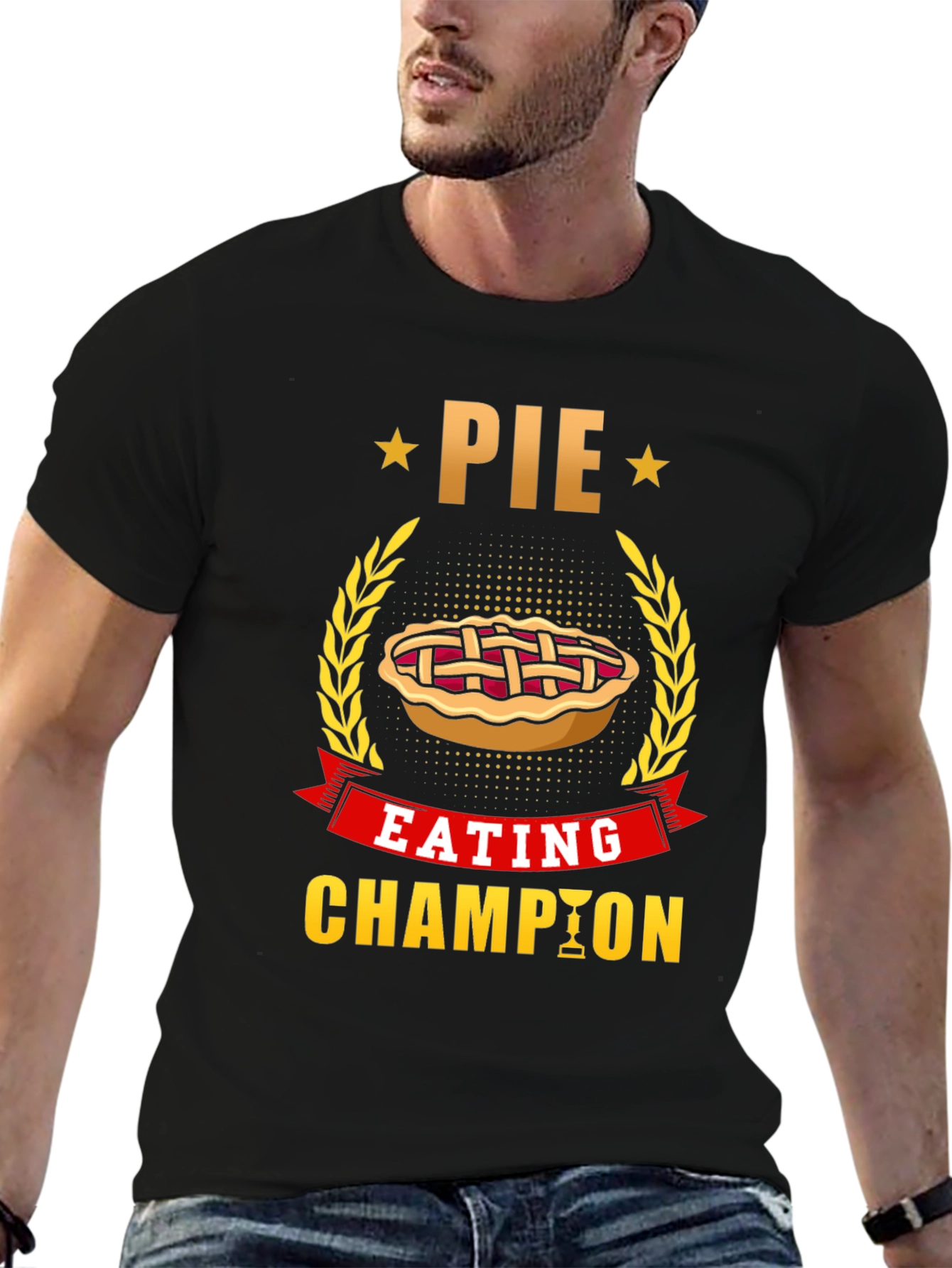 Pie Eating Champion T-Shirt - Fun Foodie Tee