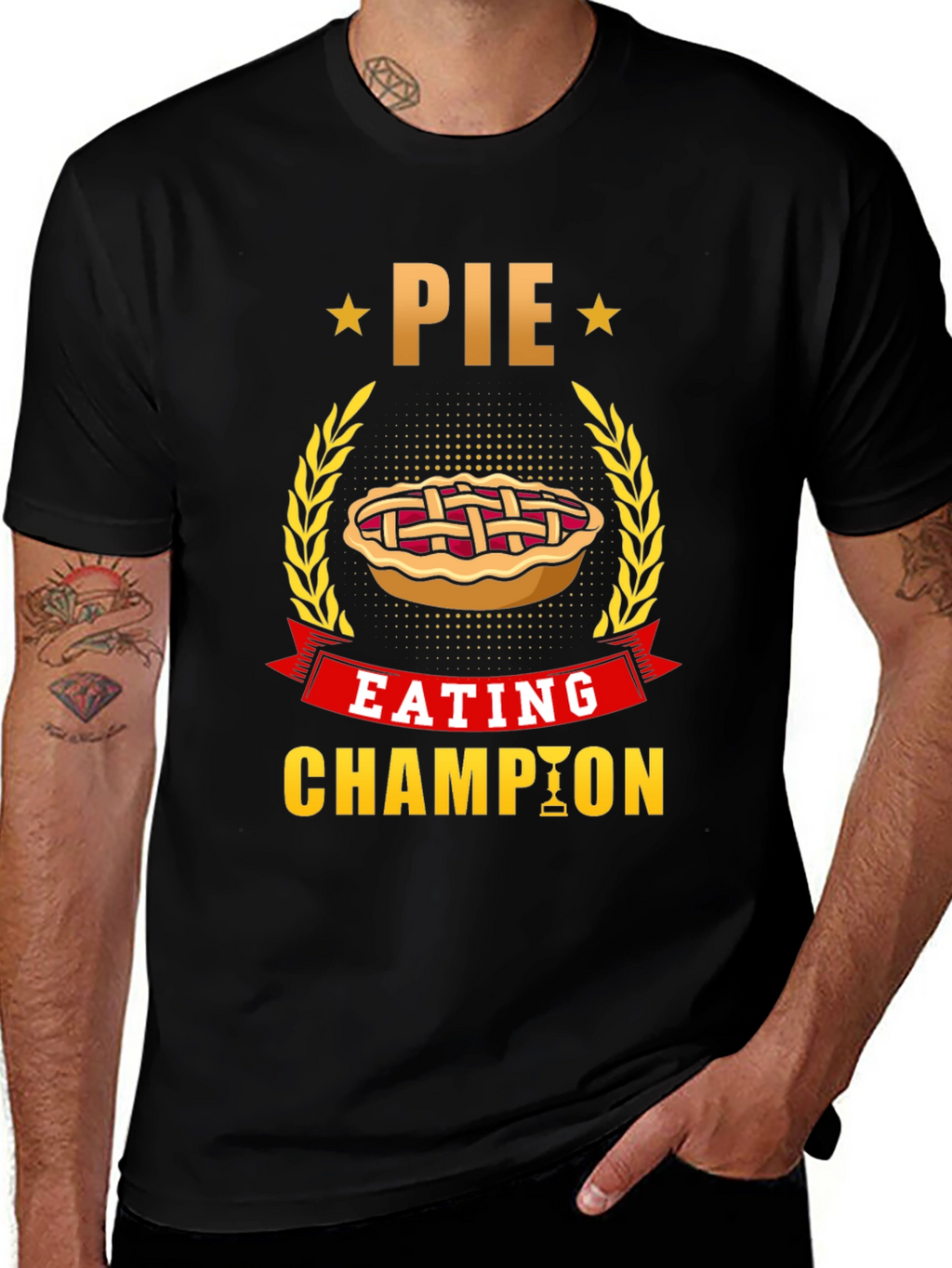 Pie Eating Champion T-Shirt - Fun Foodie Tee