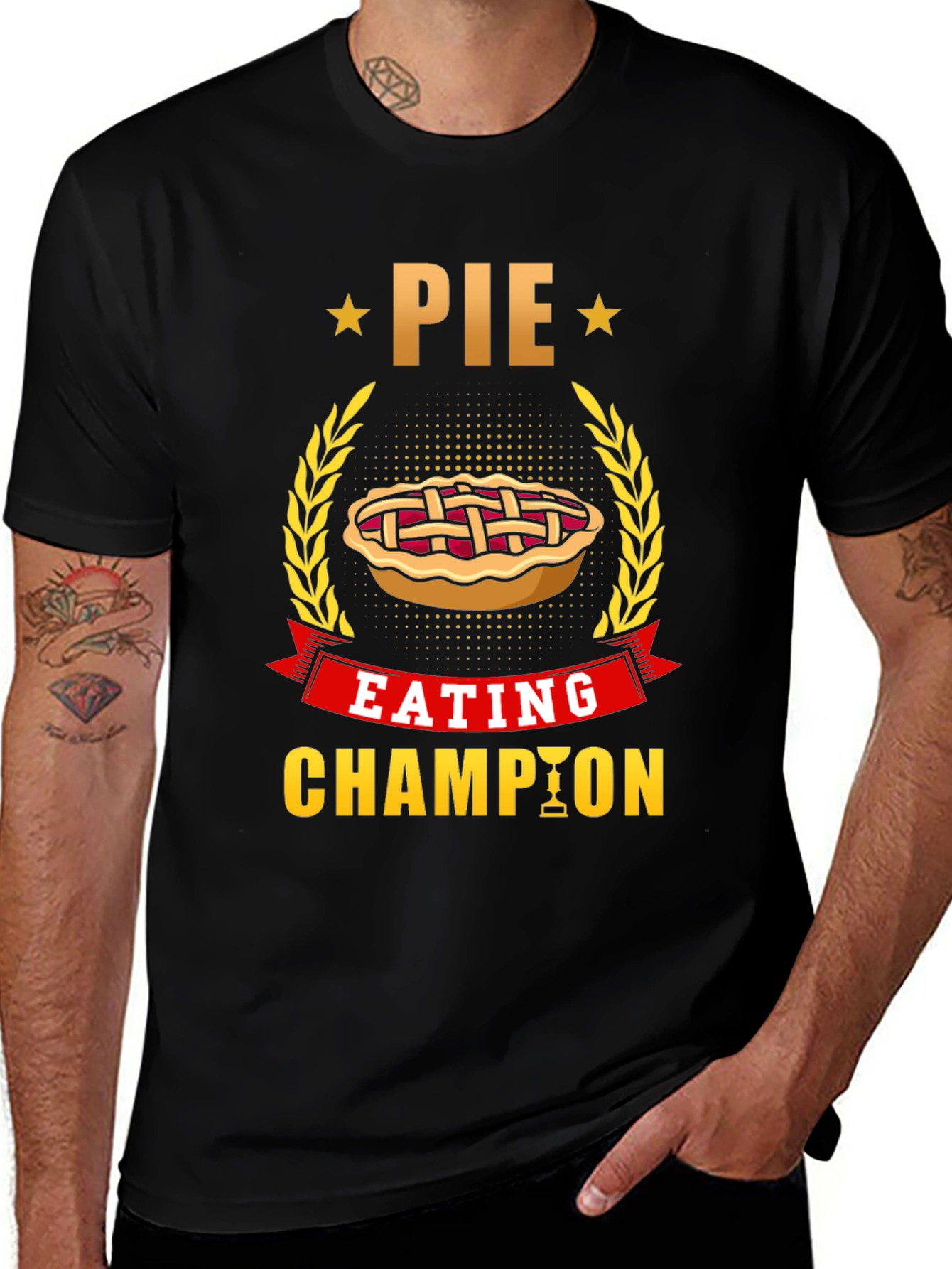 Pie Eating Champion T-Shirt - Fun Foodie Tee