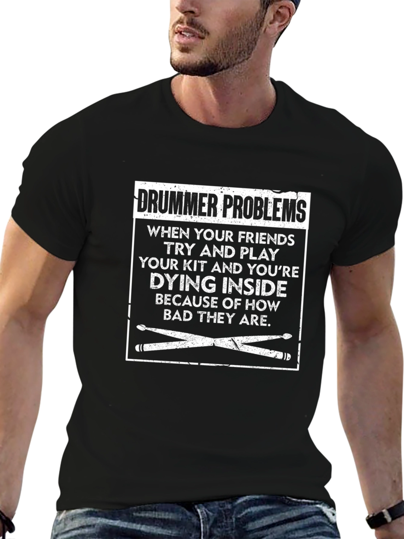 Drummer Problems T-Shirt - Funny Band Gift