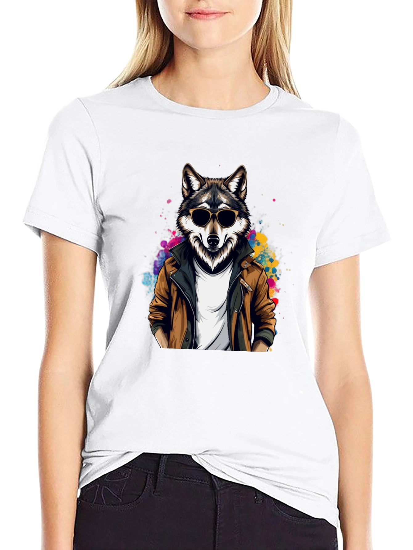 Cool Wolf Graphic T-Shirt