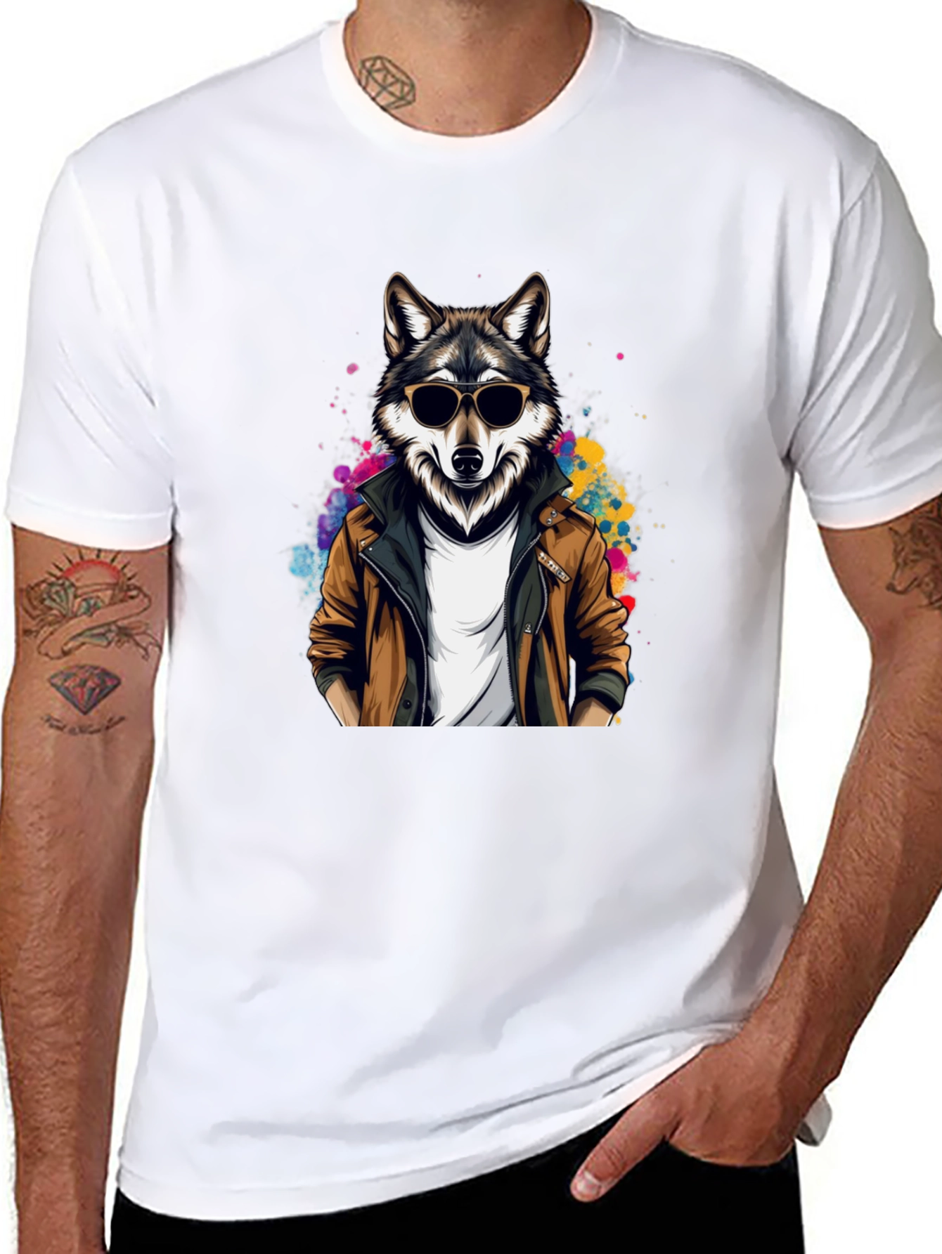 Cool Wolf Graphic T-Shirt