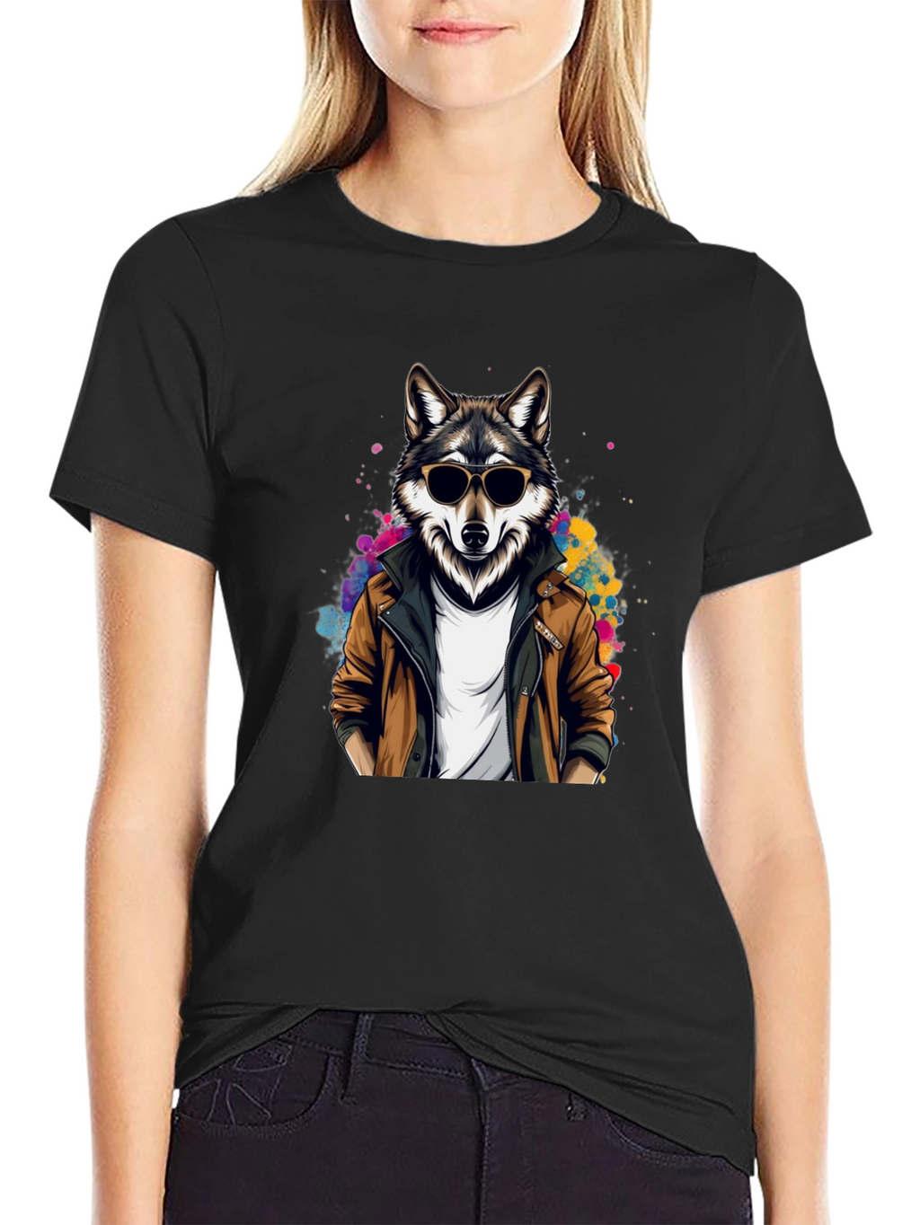 Cool Wolf Graphic T-Shirt