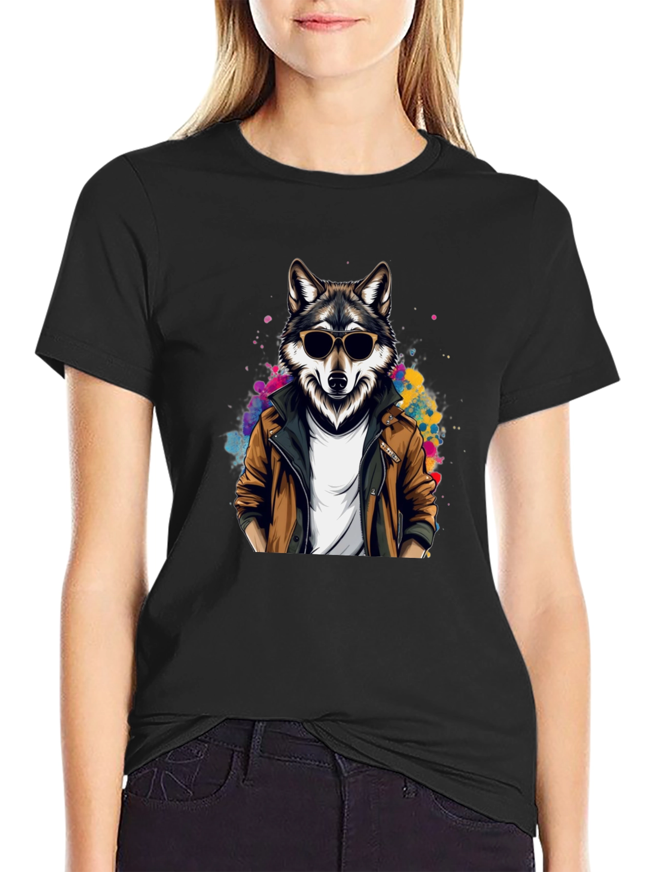 Cool Wolf Graphic T-Shirt