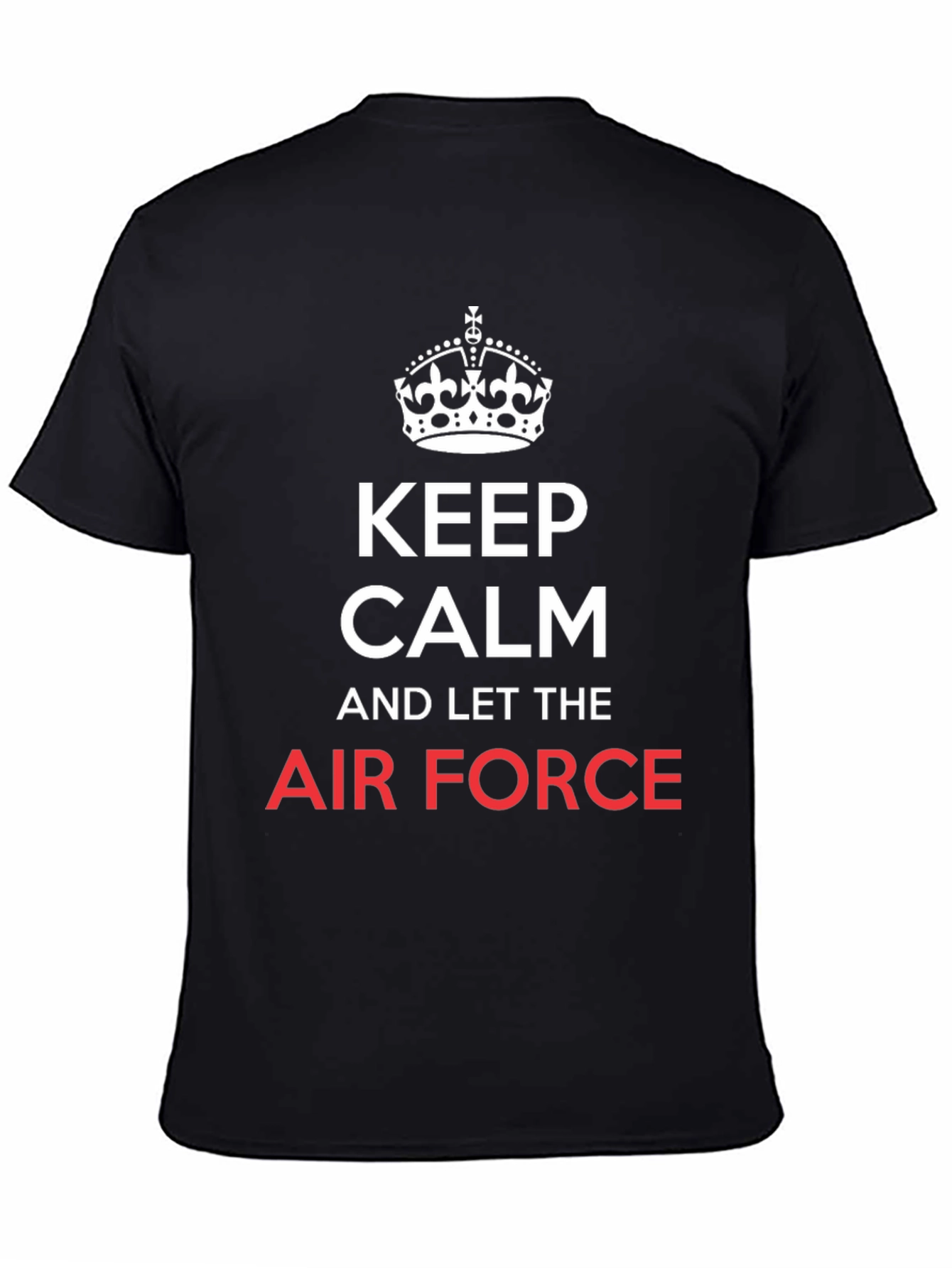 Keep Calm Air Force Black T-Shirt