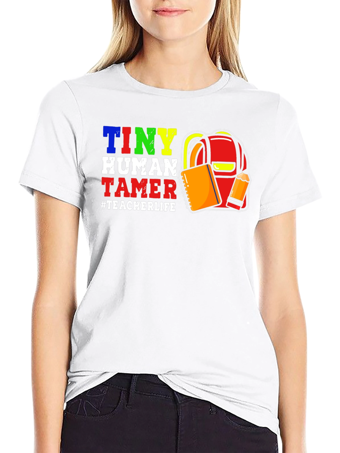 Tiny Human Tamer Teacher T-Shirt