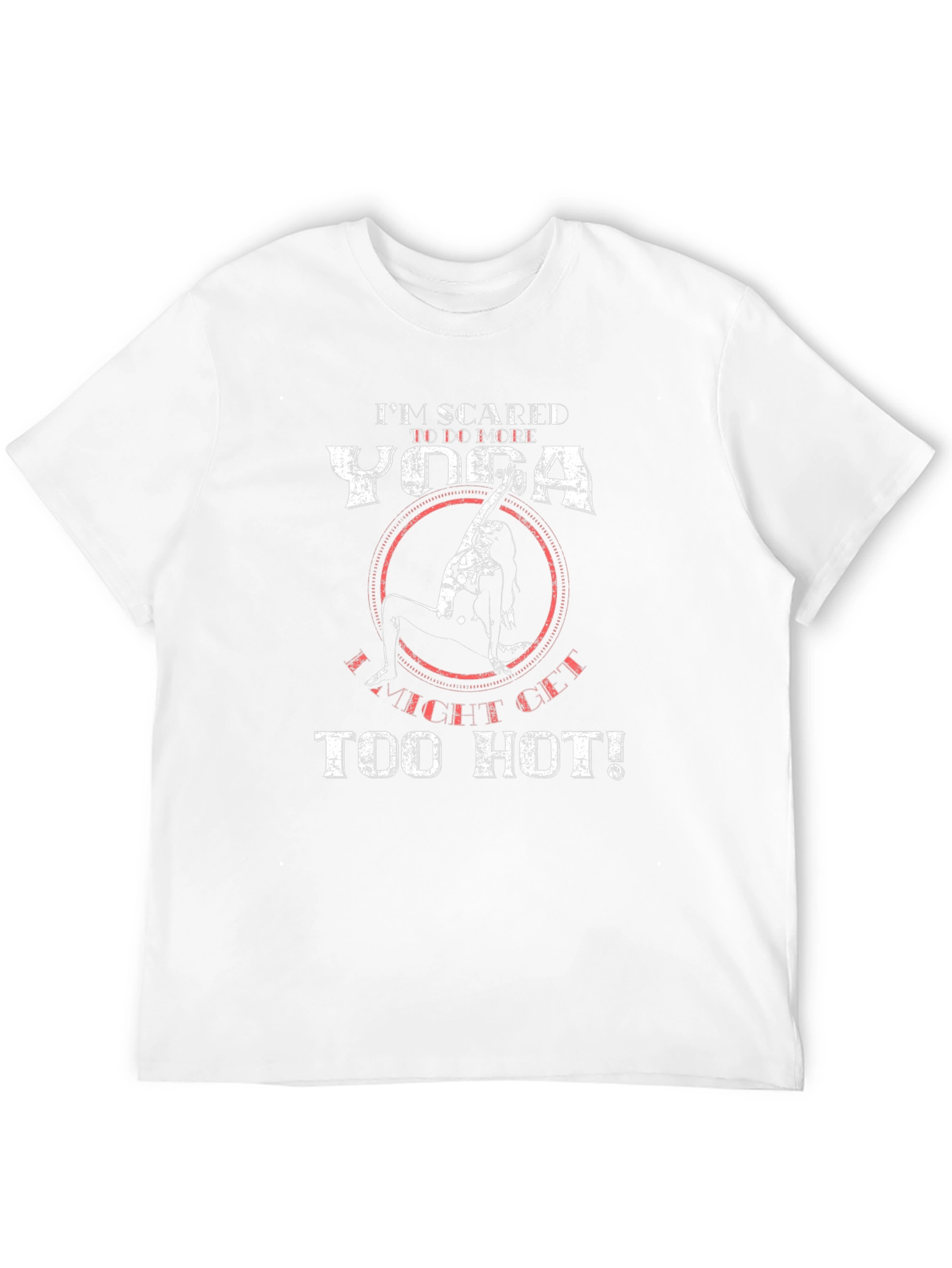 Yoga Too Hot Mens Black Graphic T-Shirt