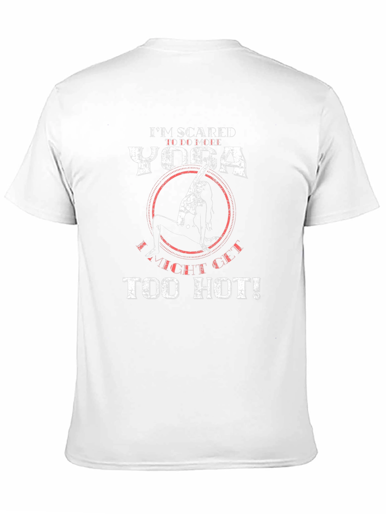 Yoga Too Hot Mens Black Graphic T-Shirt