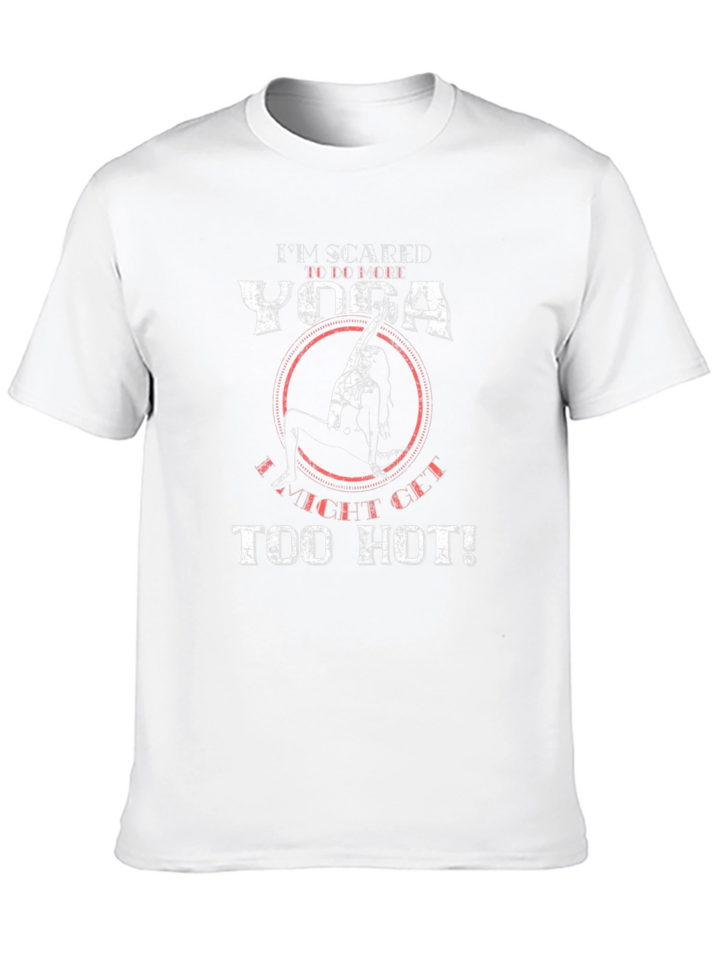Yoga Too Hot Mens Black Graphic T-Shirt
