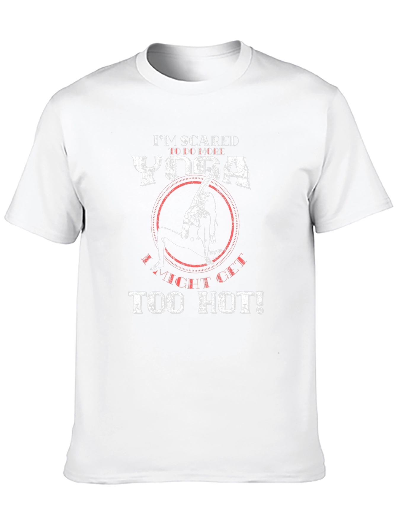 Yoga Too Hot Mens Black Graphic T-Shirt