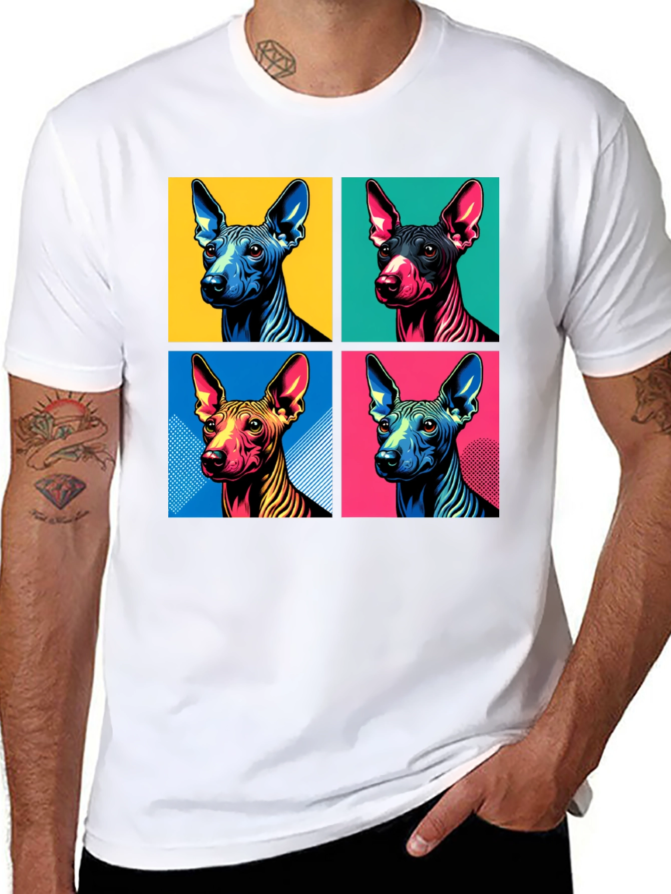 Pop Art Dog Print Tee