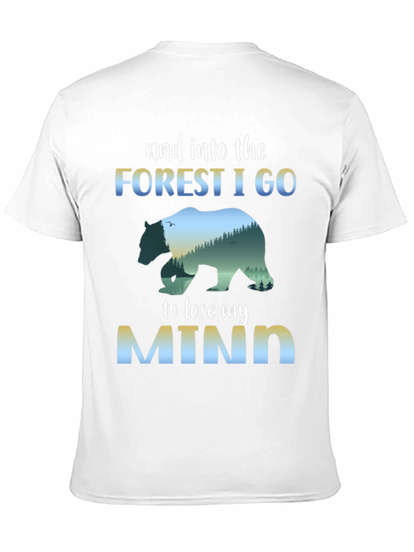 Forest Mind T-Shirt: Nature Bear Graphic Tee
