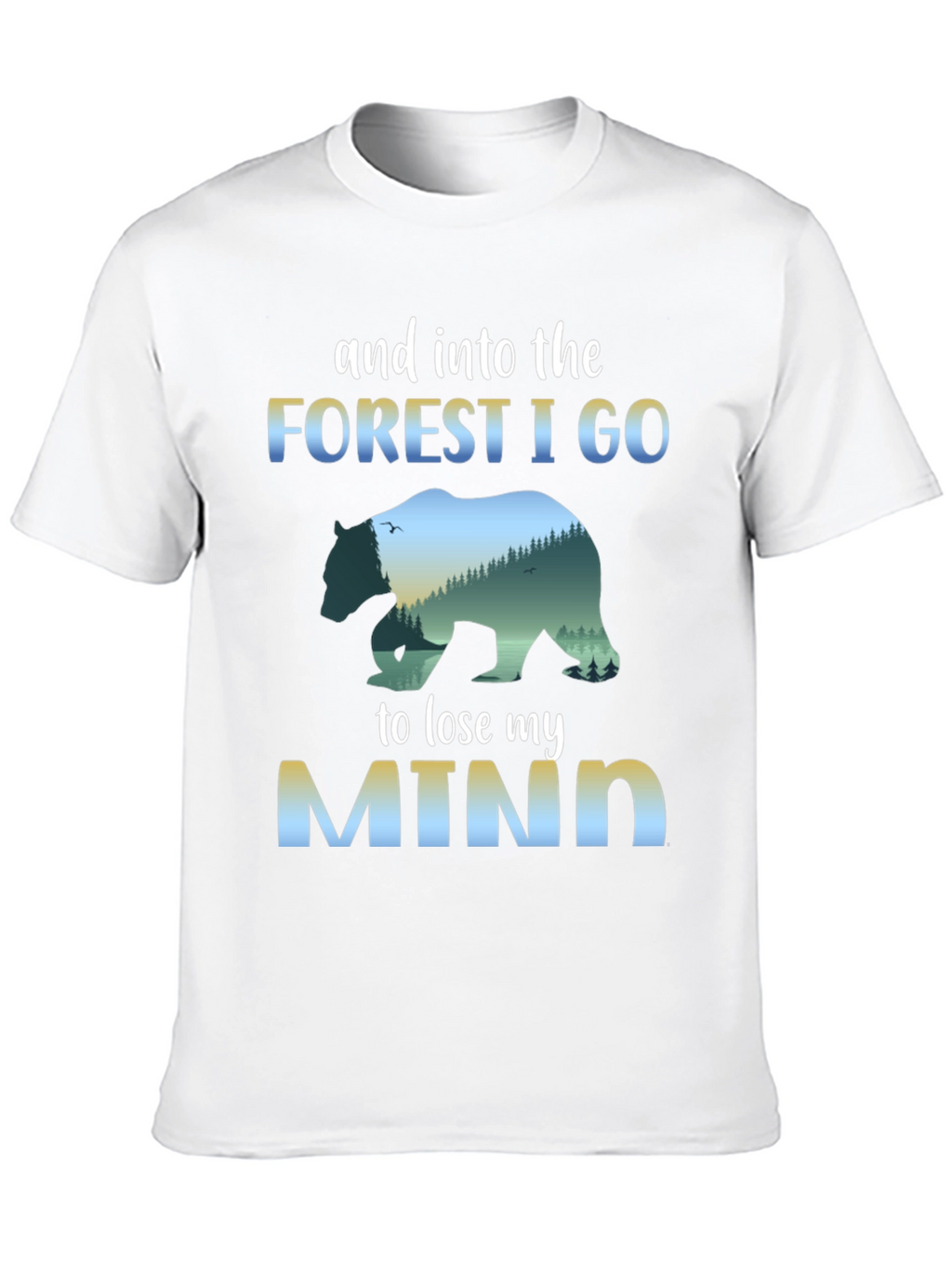 Forest Mind T-Shirt: Nature Bear Graphic Tee