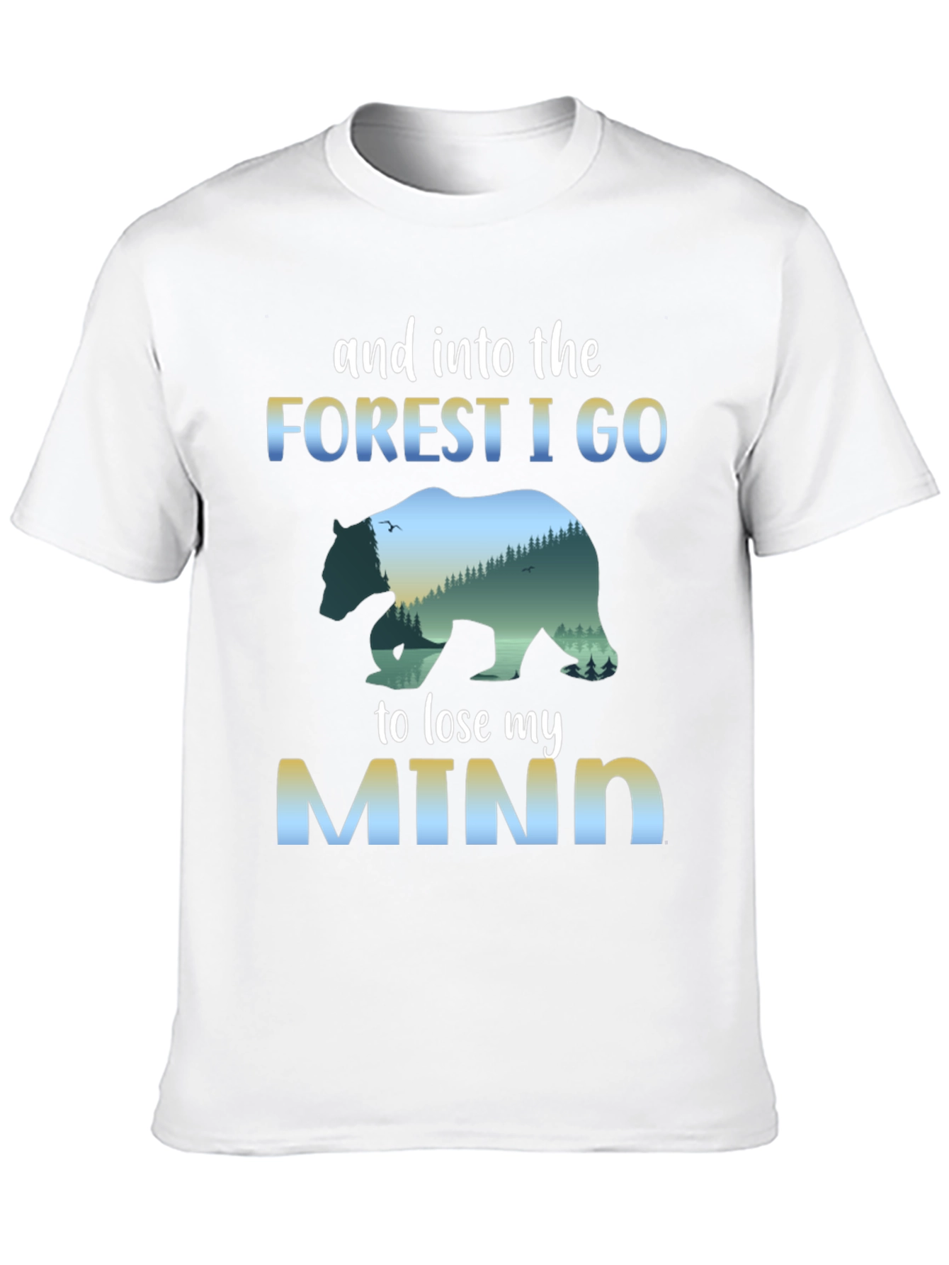 Forest Mind T-Shirt: Nature Bear Graphic Tee