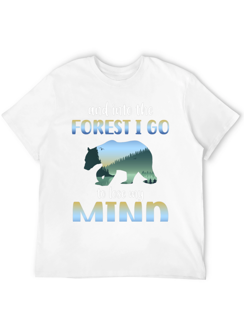Forest Mind T-Shirt: Nature Bear Graphic Tee