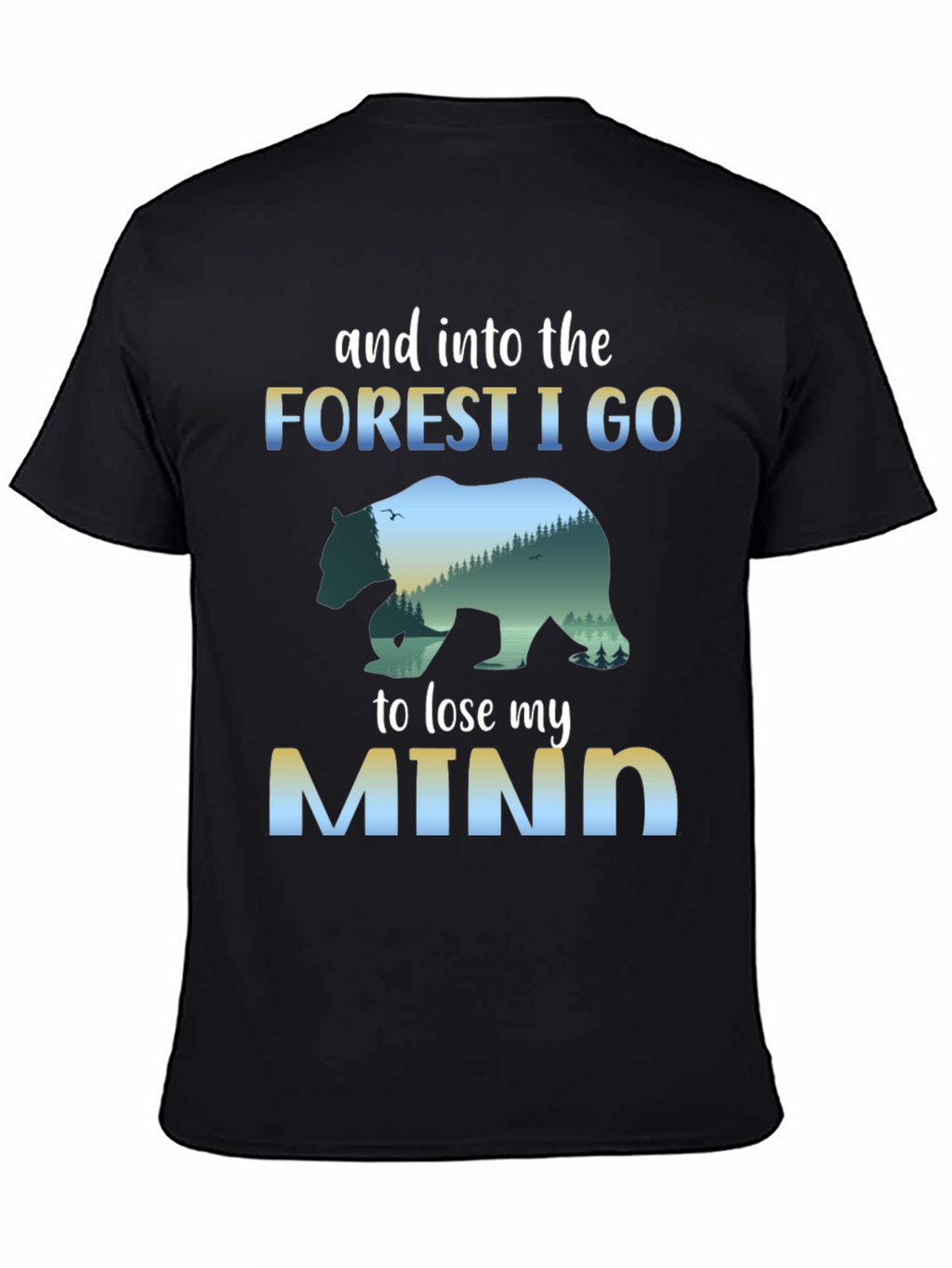 Forest Mind T-Shirt: Nature Bear Graphic Tee