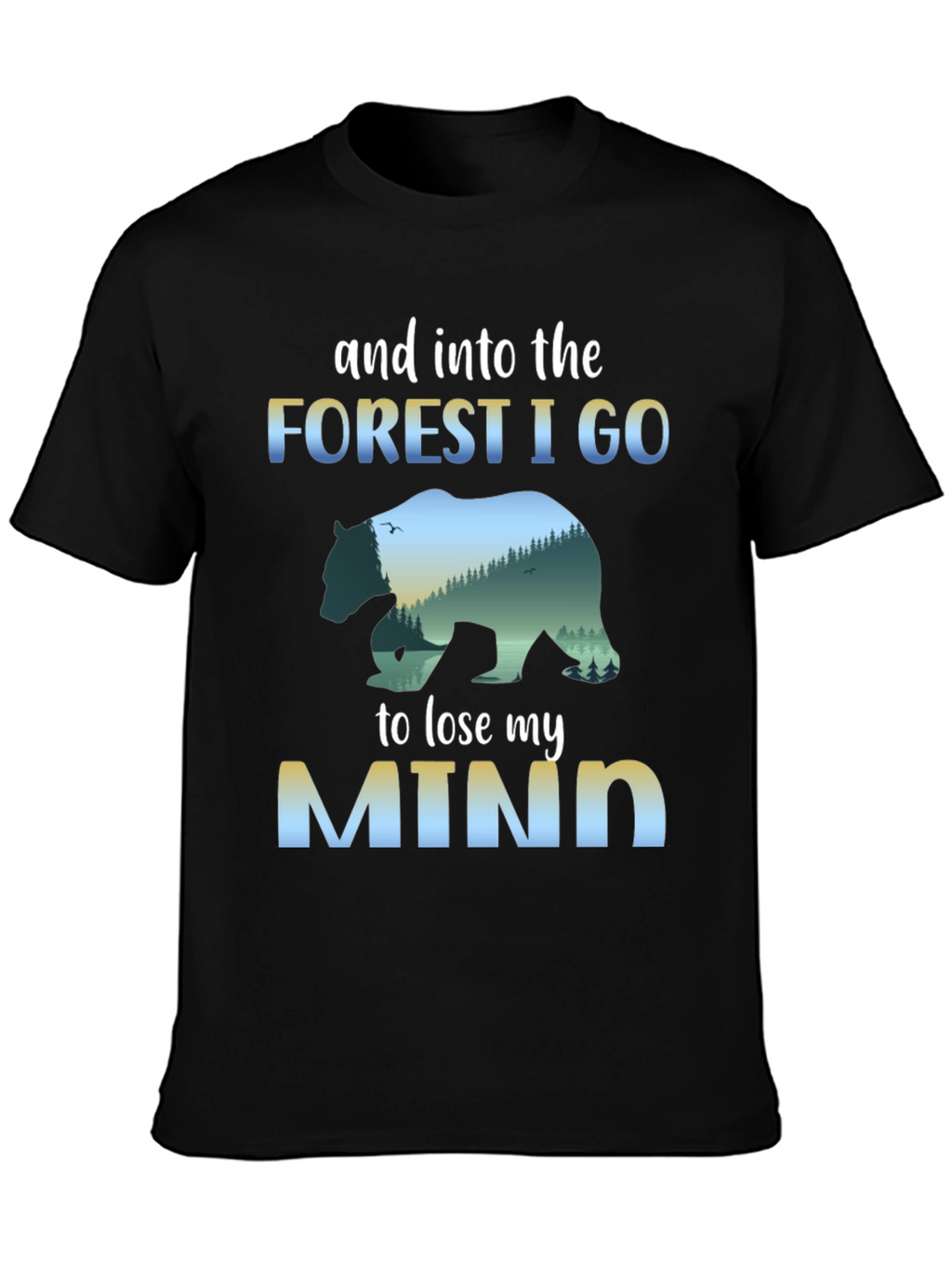Forest Mind T-Shirt: Nature Bear Graphic Tee