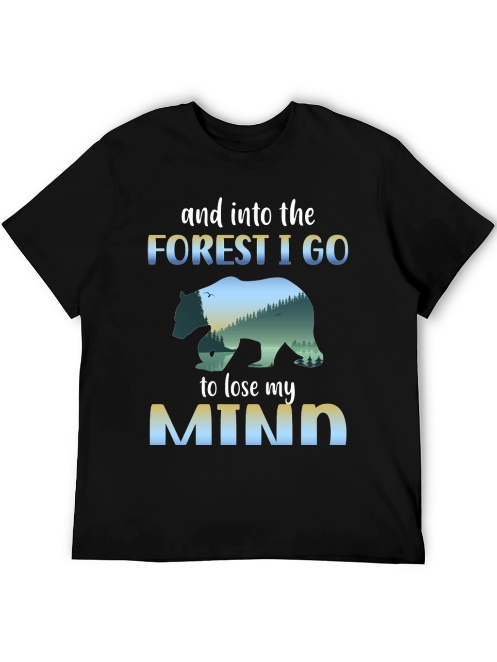 Forest Mind T-Shirt: Nature Bear Graphic Tee