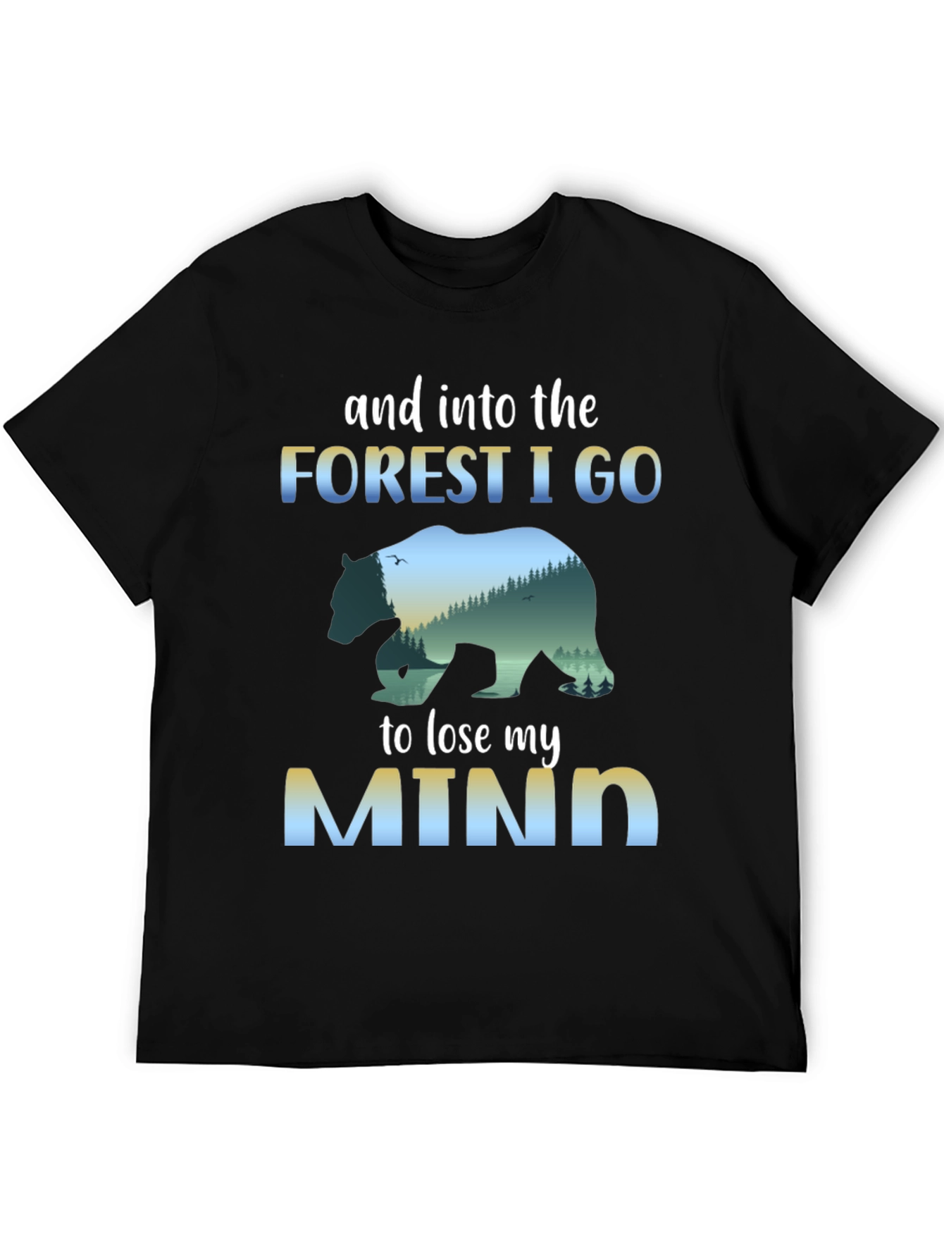 Forest Mind T-Shirt: Nature Bear Graphic Tee