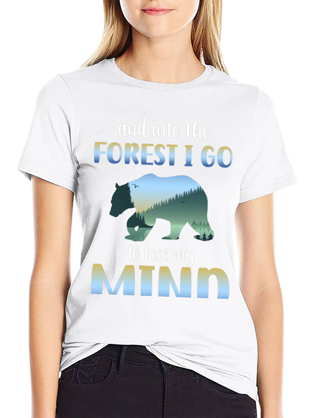 Forest Mind T-Shirt: Nature Bear Graphic Tee