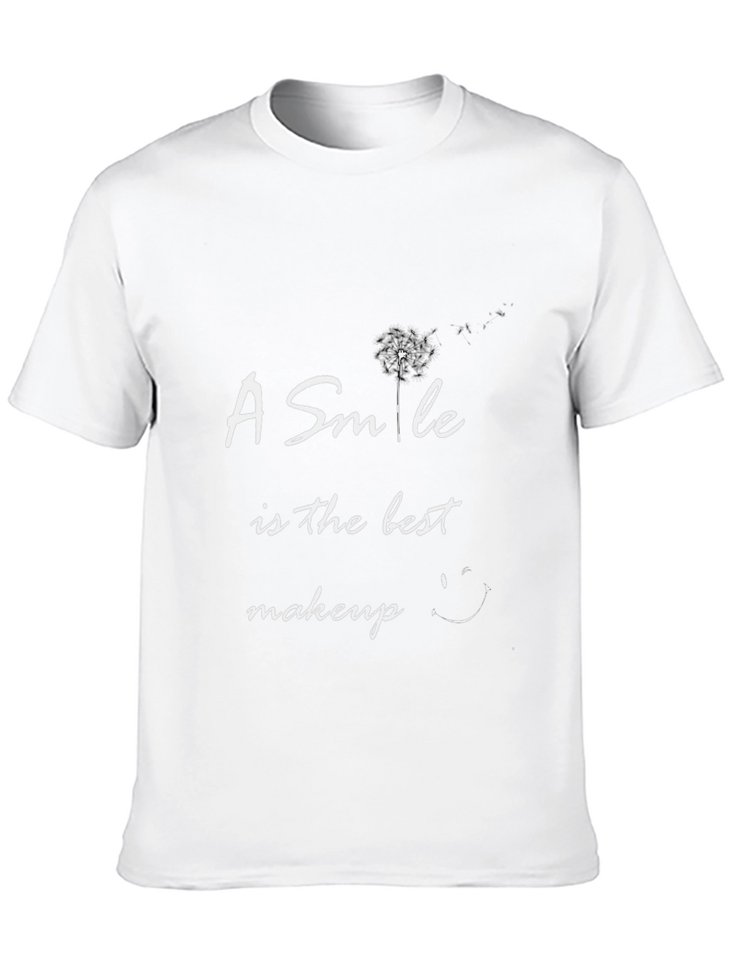 Smile is the Best Makeup Black T-Shirt