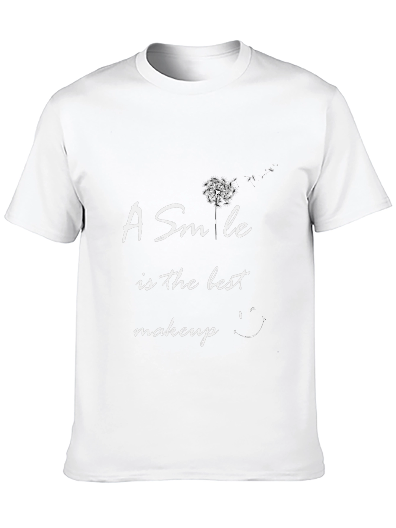 Smile is the Best Makeup Black T-Shirt