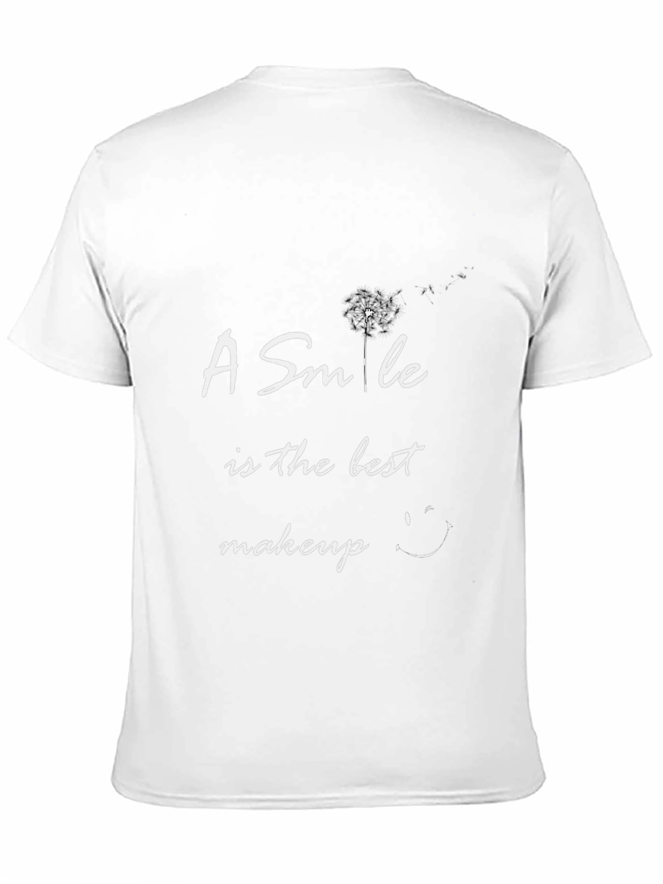 Smile is the Best Makeup Black T-Shirt
