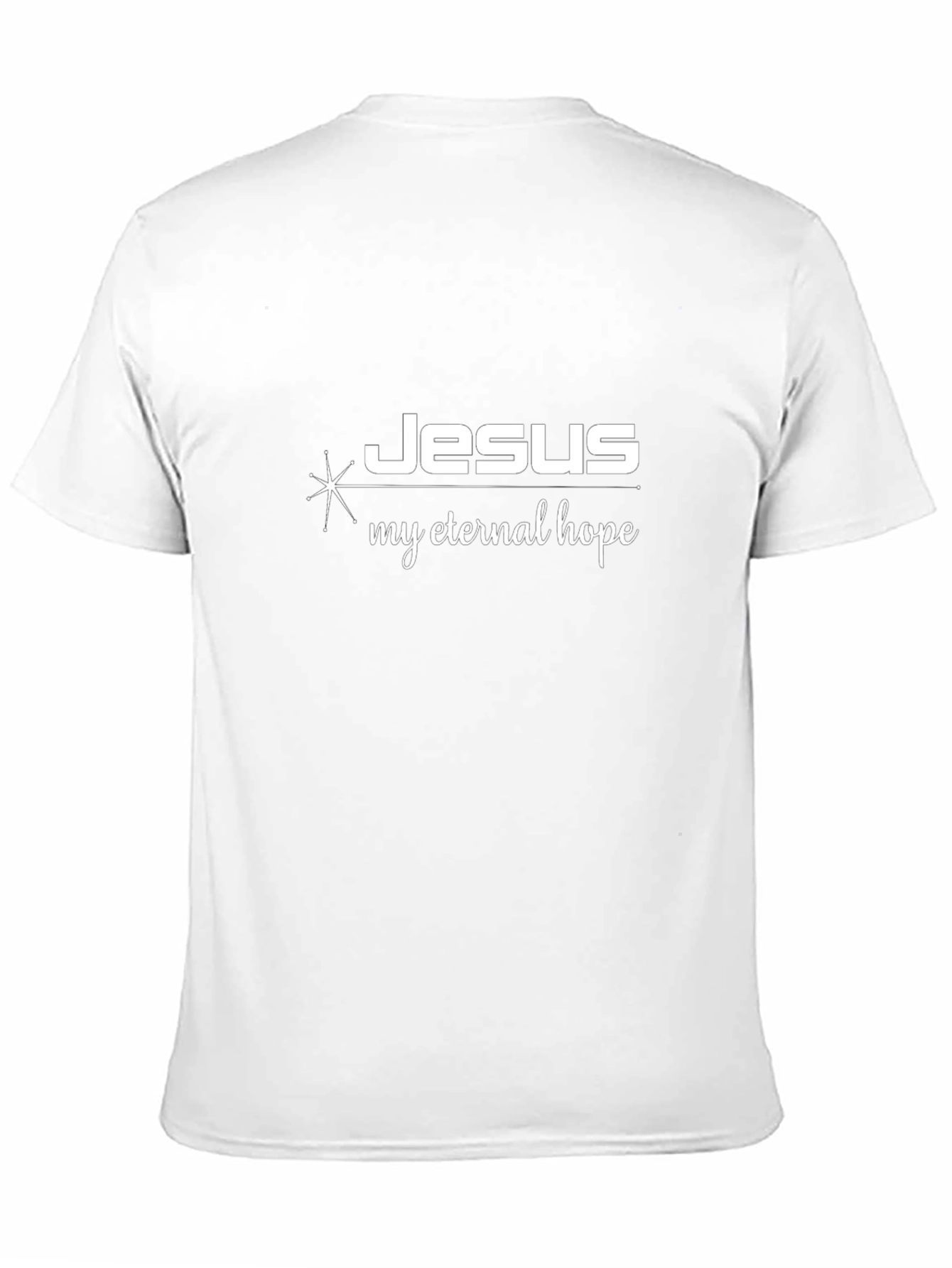 Jesus My Eternal Hope Black Graphic T-Shirt