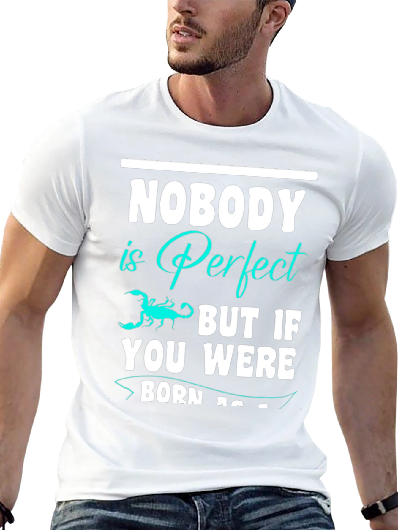 Nobody is Perfect Scorpion Graphic T-Shirt