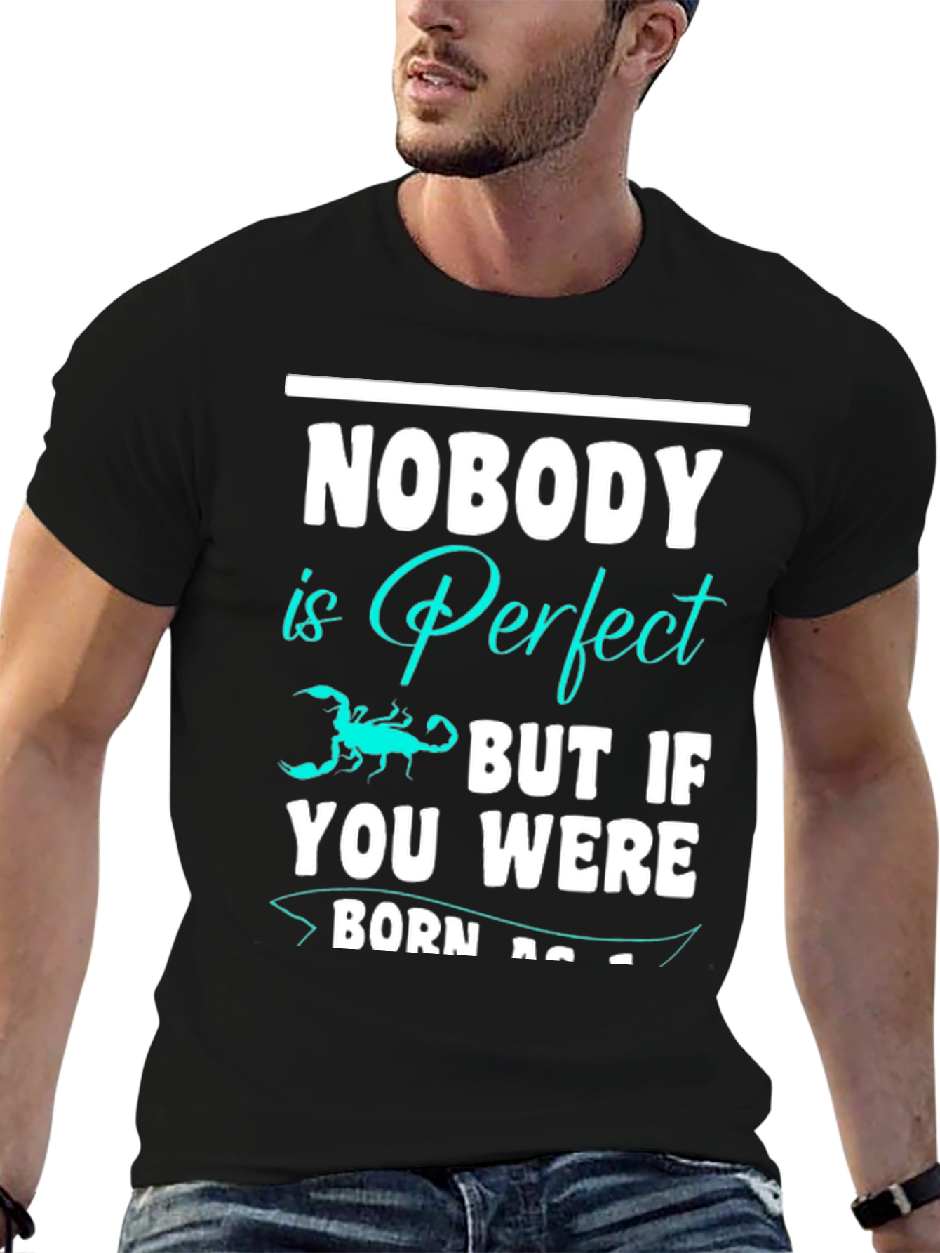 Nobody is Perfect Scorpion Graphic T-Shirt