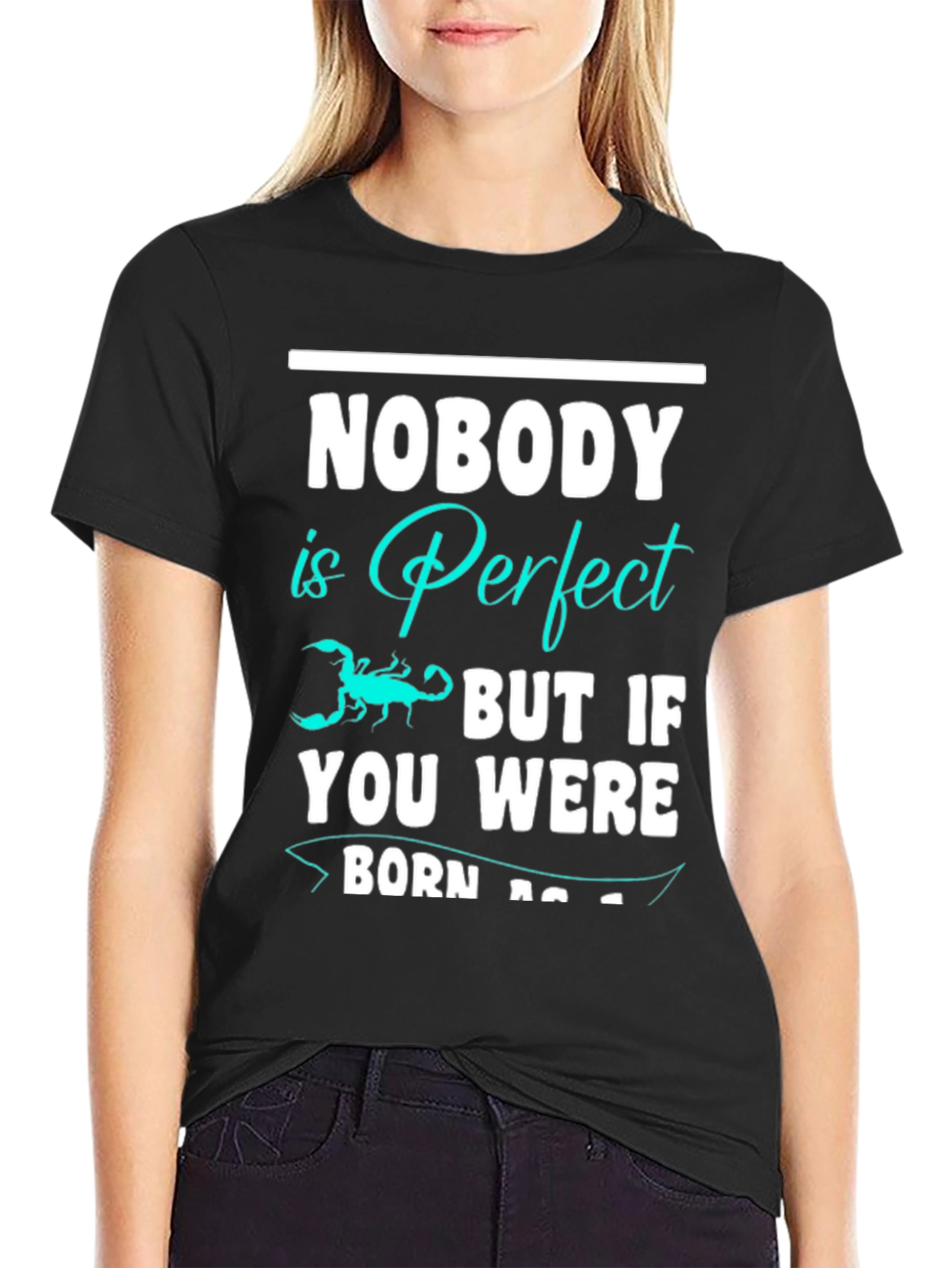 Nobody is Perfect Scorpion Graphic T-Shirt