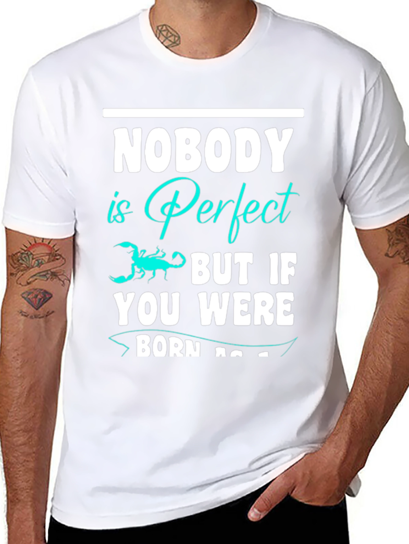 Nobody is Perfect Scorpion Graphic T-Shirt