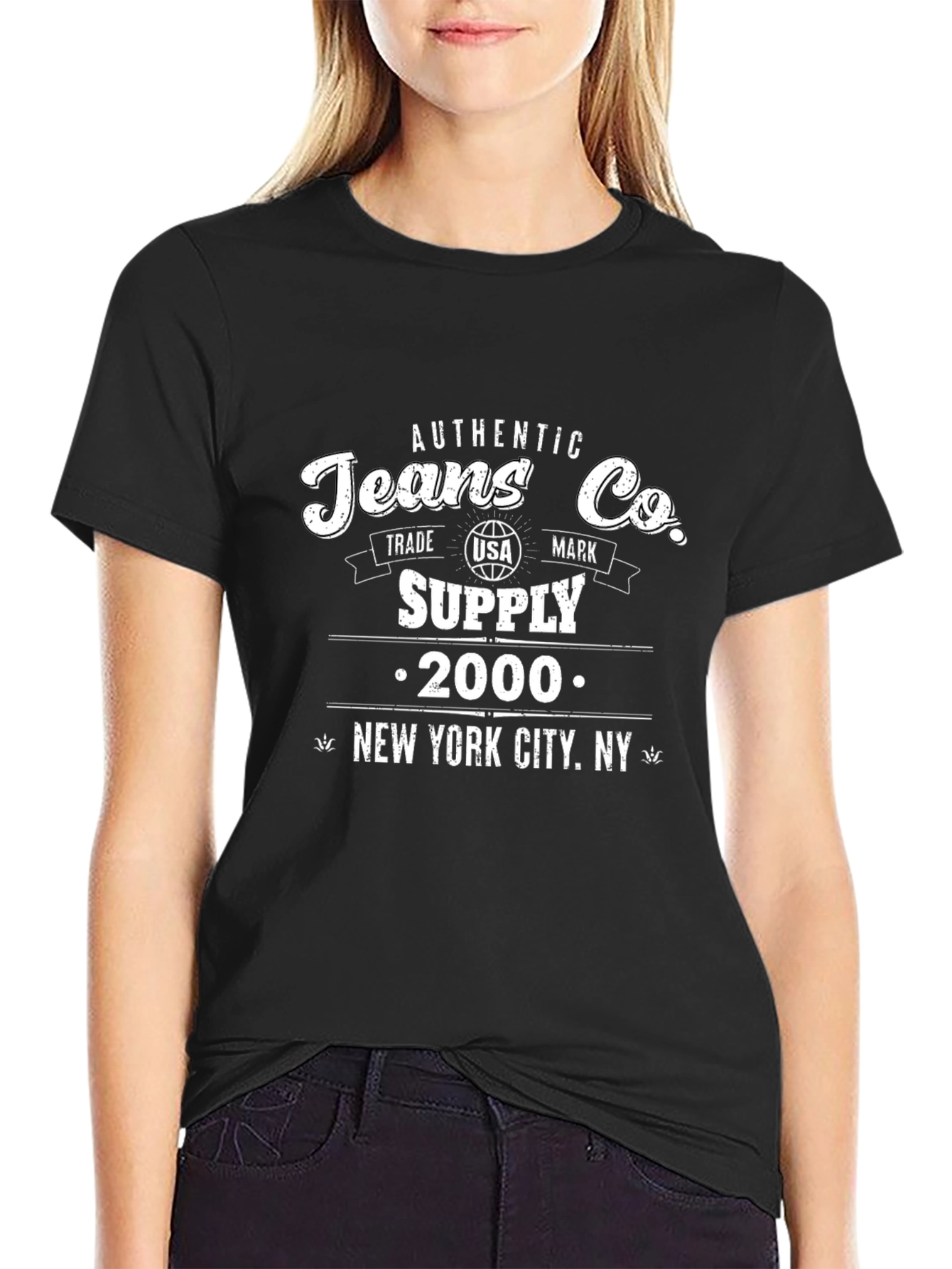 Authentic Jeans Co. Black T-Shirt
