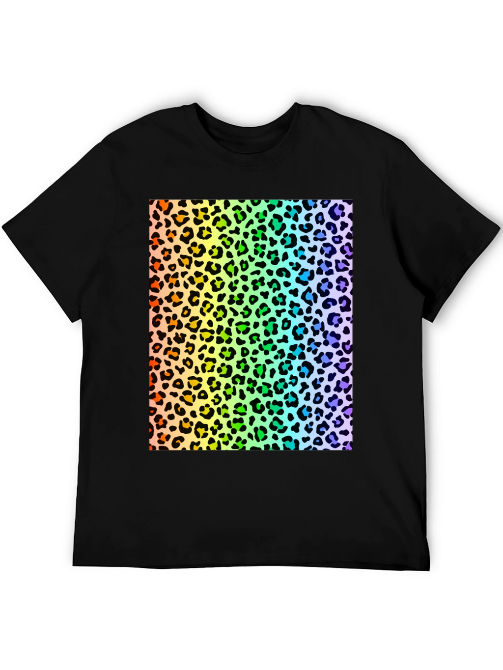 Rainbow Leopard Print T-Shirt