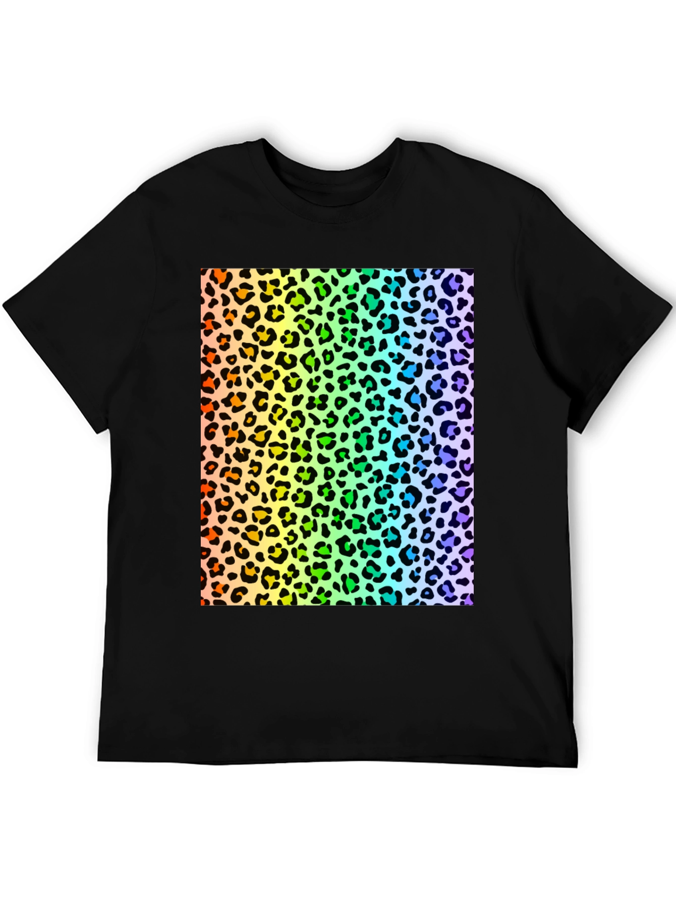 Rainbow Leopard Print T-Shirt