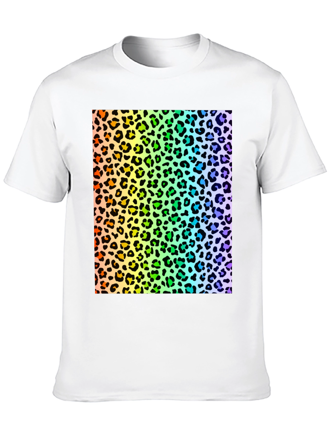 Rainbow Leopard Print T-Shirt