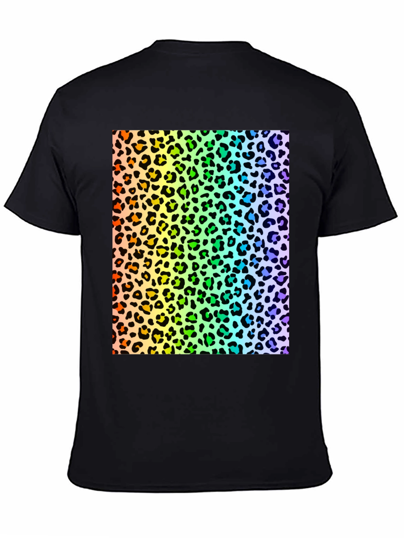 Rainbow Leopard Print T-Shirt