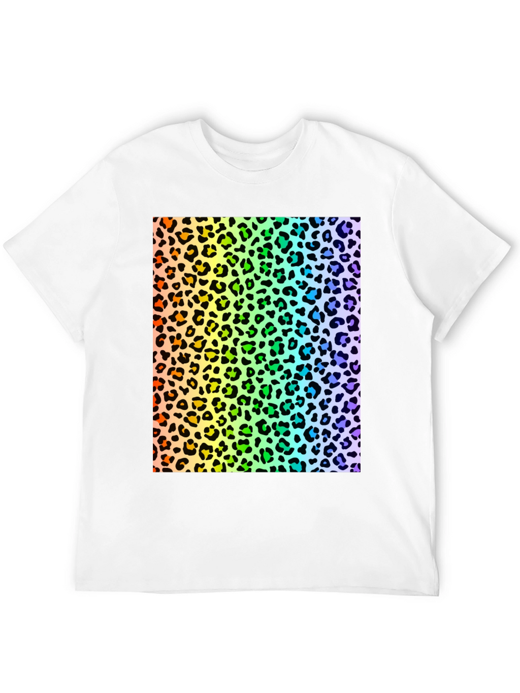 Rainbow Leopard Print T-Shirt