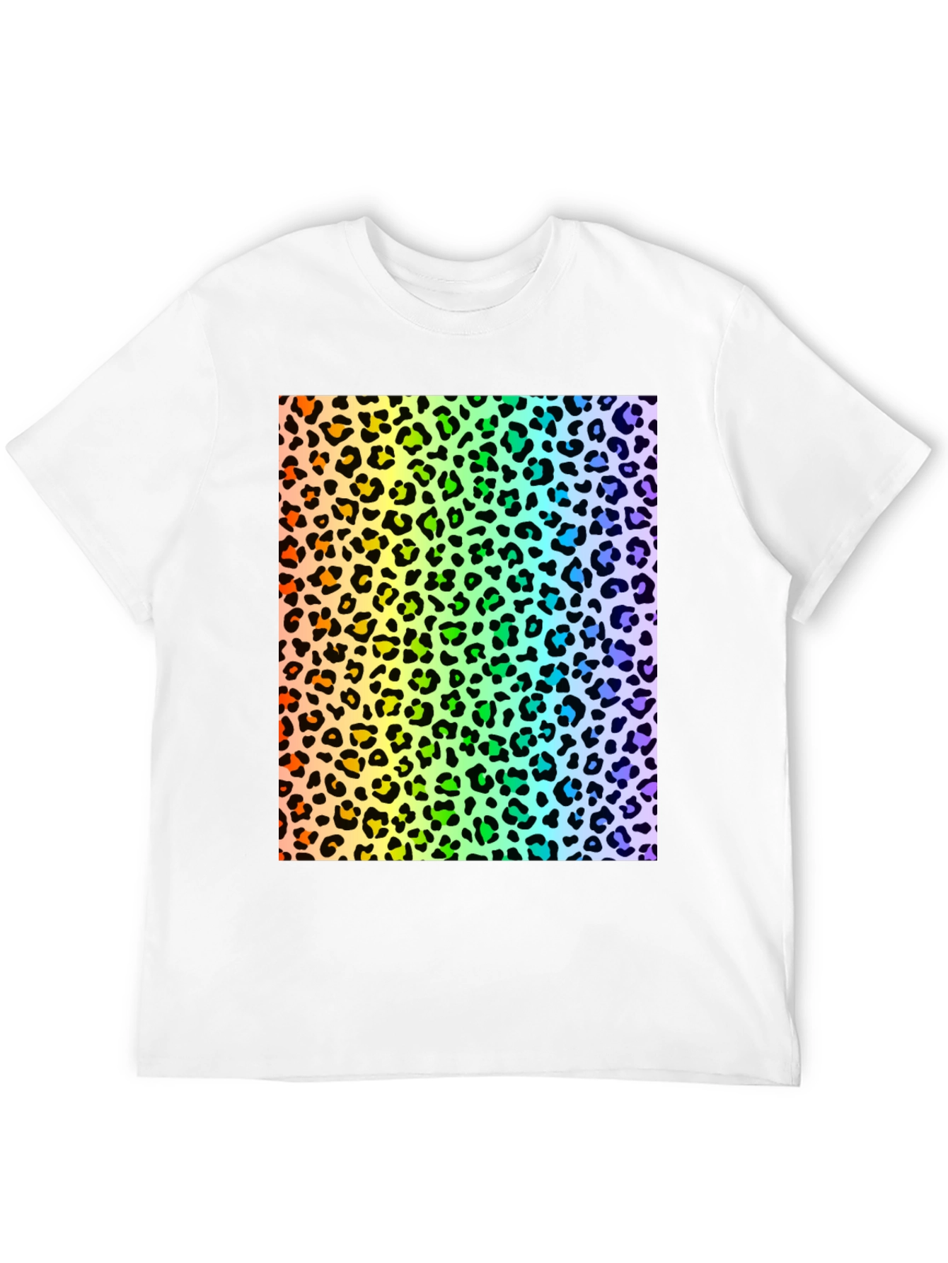 Rainbow Leopard Print T-Shirt