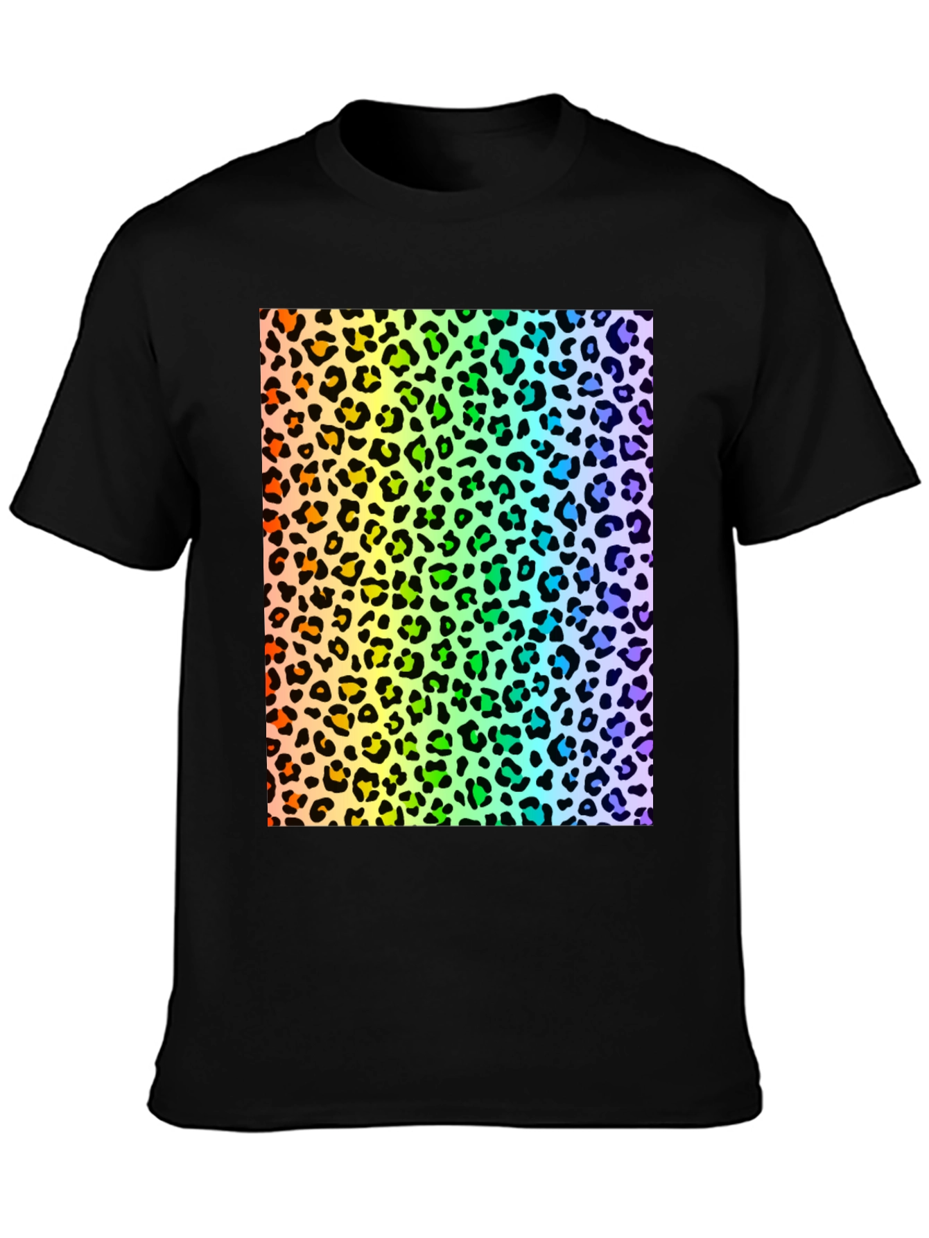 Rainbow Leopard Print T-Shirt