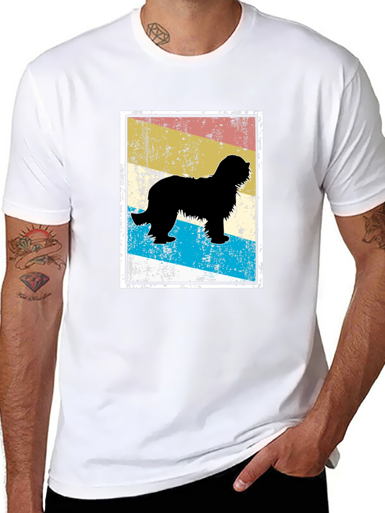 Retro Dog Silhouette T-Shirt